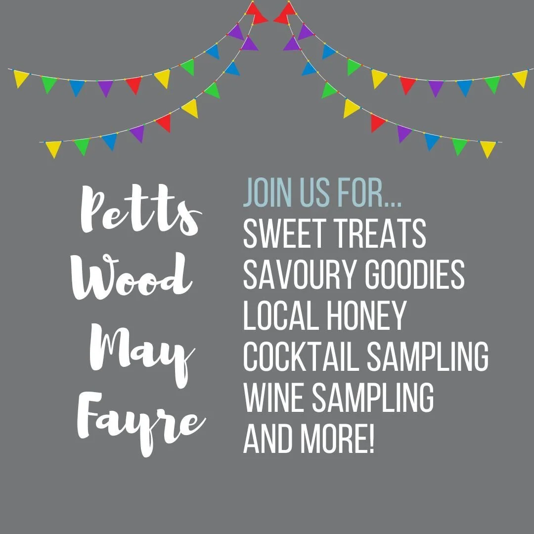 We&rsquo;re at Petts Wood May Fayre today 🌿

Sweet, savoury, and everything in between
Cheese, chutneys, local honey, and all your deli favourites

AND!
Samples of @bottle_bar_shop cocktails + @bonuwine canned wines (yes, you can try before you buy 