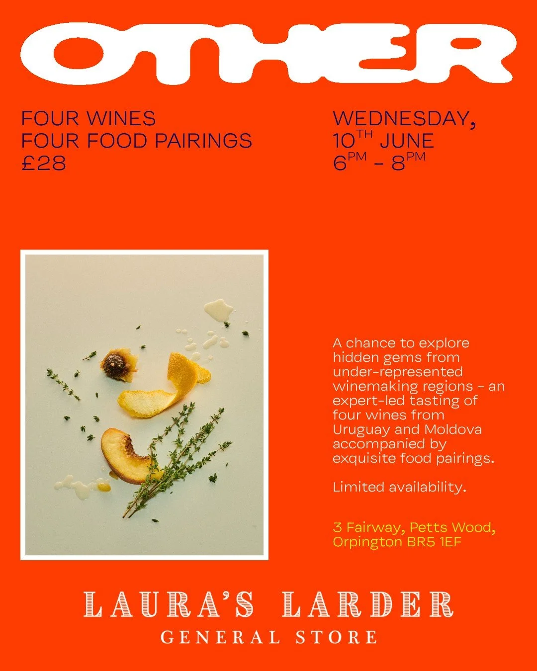 Don't miss our next event with Other Wines. 

A chance to explore hidden gems from underrepresented winemaking regions. An expert-led tasting of four wines from Moldova and Uruguay. 

Just a few tickets remaining.

>> check link in bio