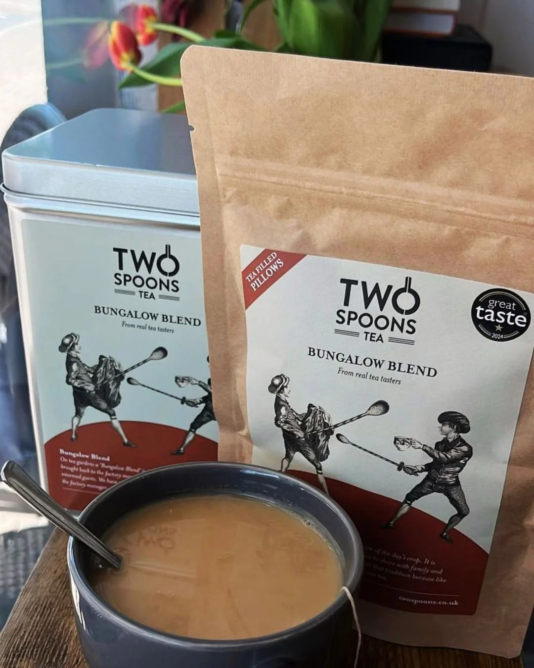 NEW: Two Spoons Tea

Proper tea. The kind you actually want to sit down for.

We&rsquo;ve been brewing the Bungalow Blend from Two Spoons and it&rsquo;s got that strong-but-smooth thing absolutely nailed. A really delicious cuppa.

The "Bungalow