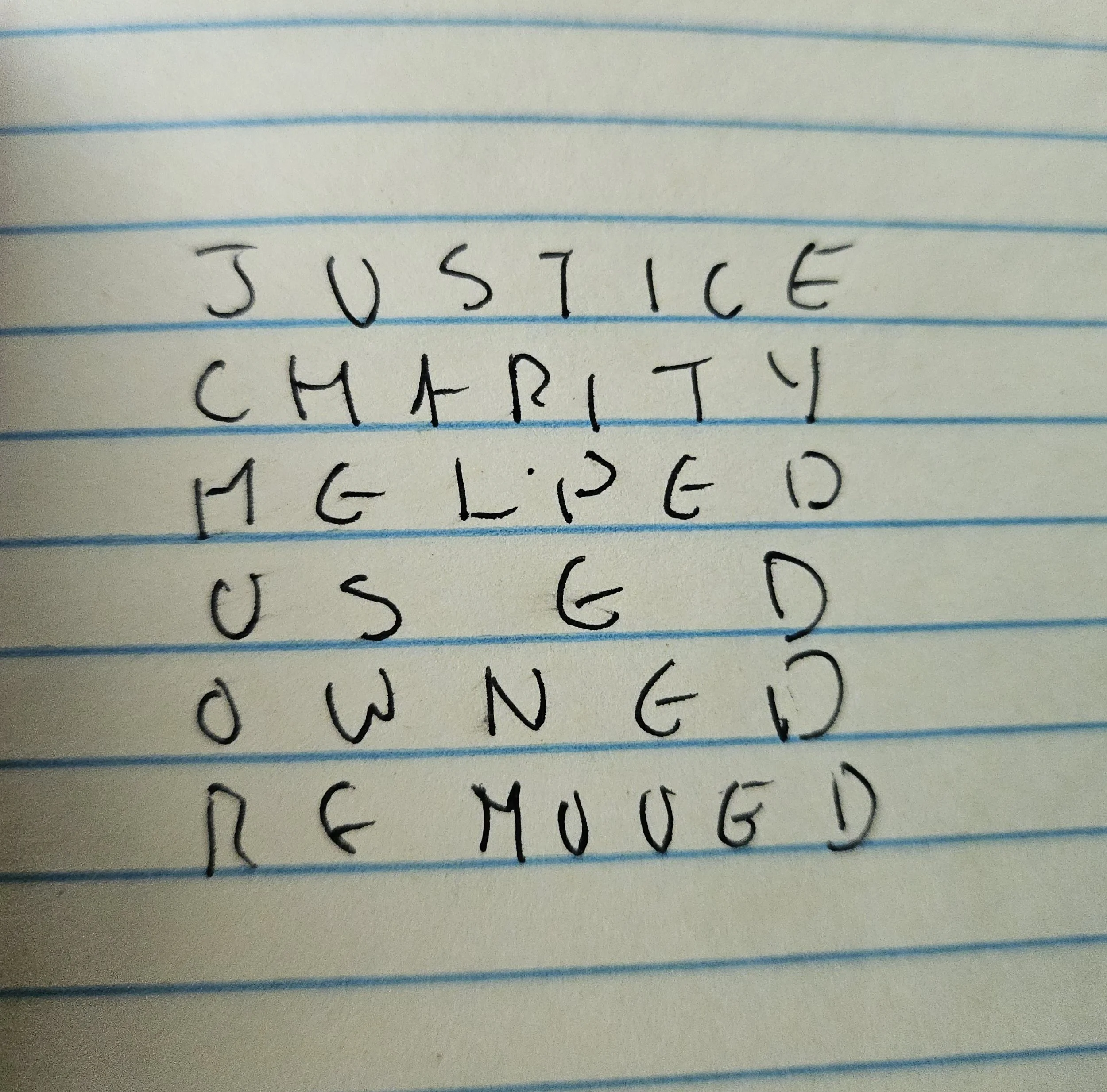 descending from justice