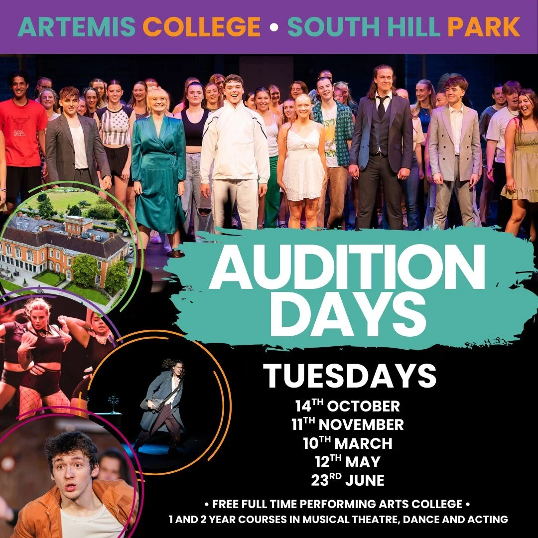 🎭 Auditions Now Open! 🎭
Think you&rsquo;ve got what it takes to train with Artemis College?
Book your Audition Day now and take the first step towards a future in the performing arts. We can&rsquo;t wait to meet the next wave of talent!

📍 Link in
