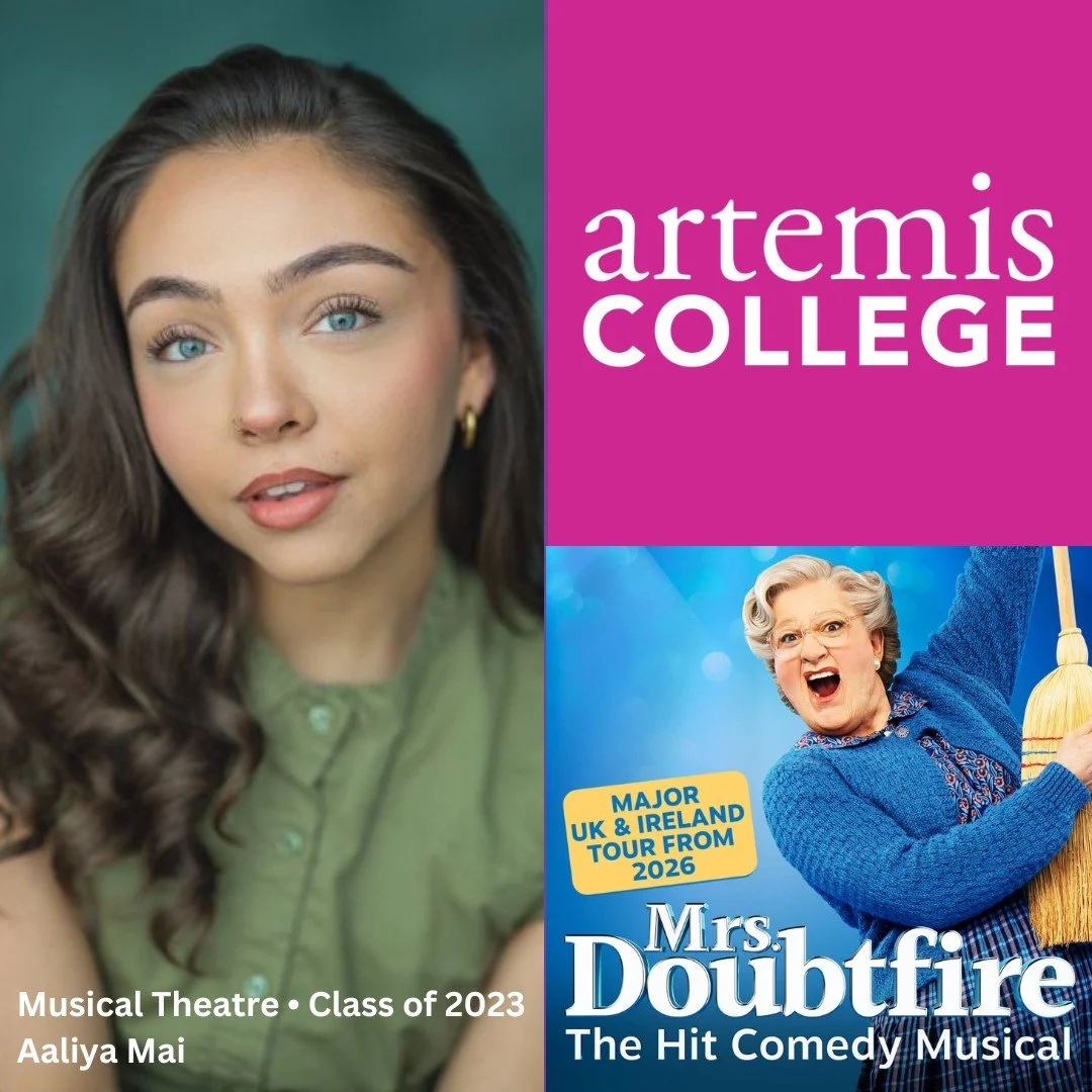 Congratulations to @aaliyamai who has been cast as Lydia in the UK Tour of @doubtfireuk 🎭✨

We are so proud of you, Aaliya, and can't wait to follow your journey on the road. 🚐🌟

#ArtemisSuccess #OAP #OldArtemisPerformer #GraduateSuccess #MrsDoubt