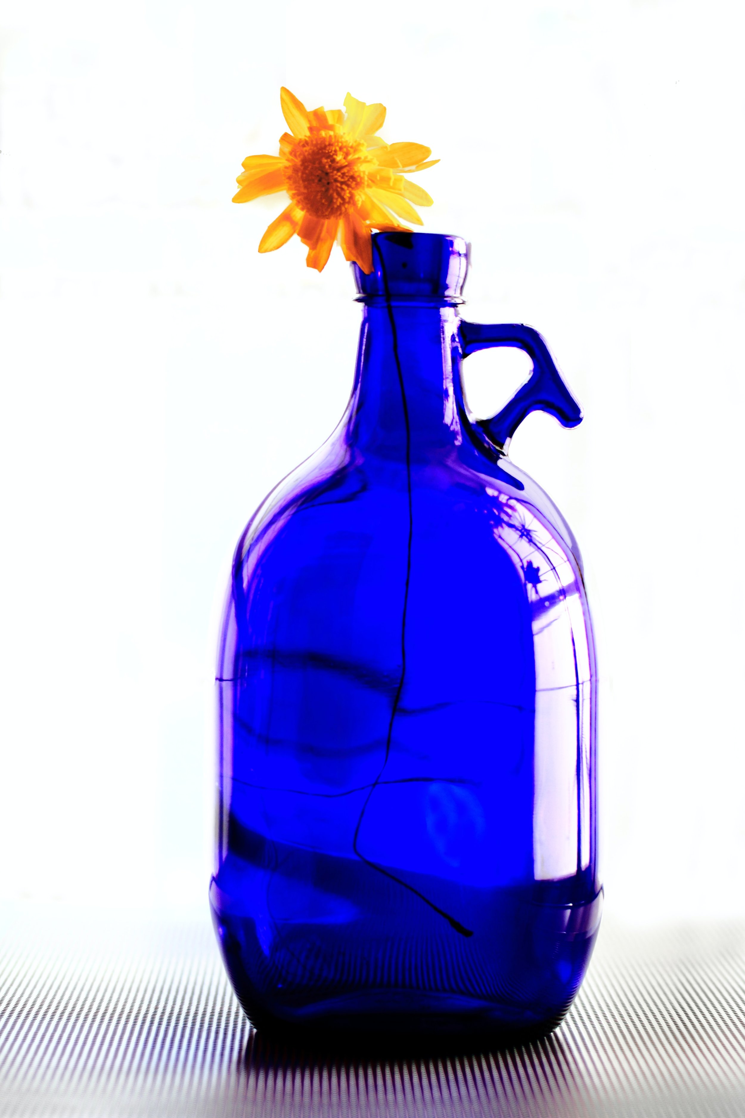 5-Liter Blue Glass Bottle