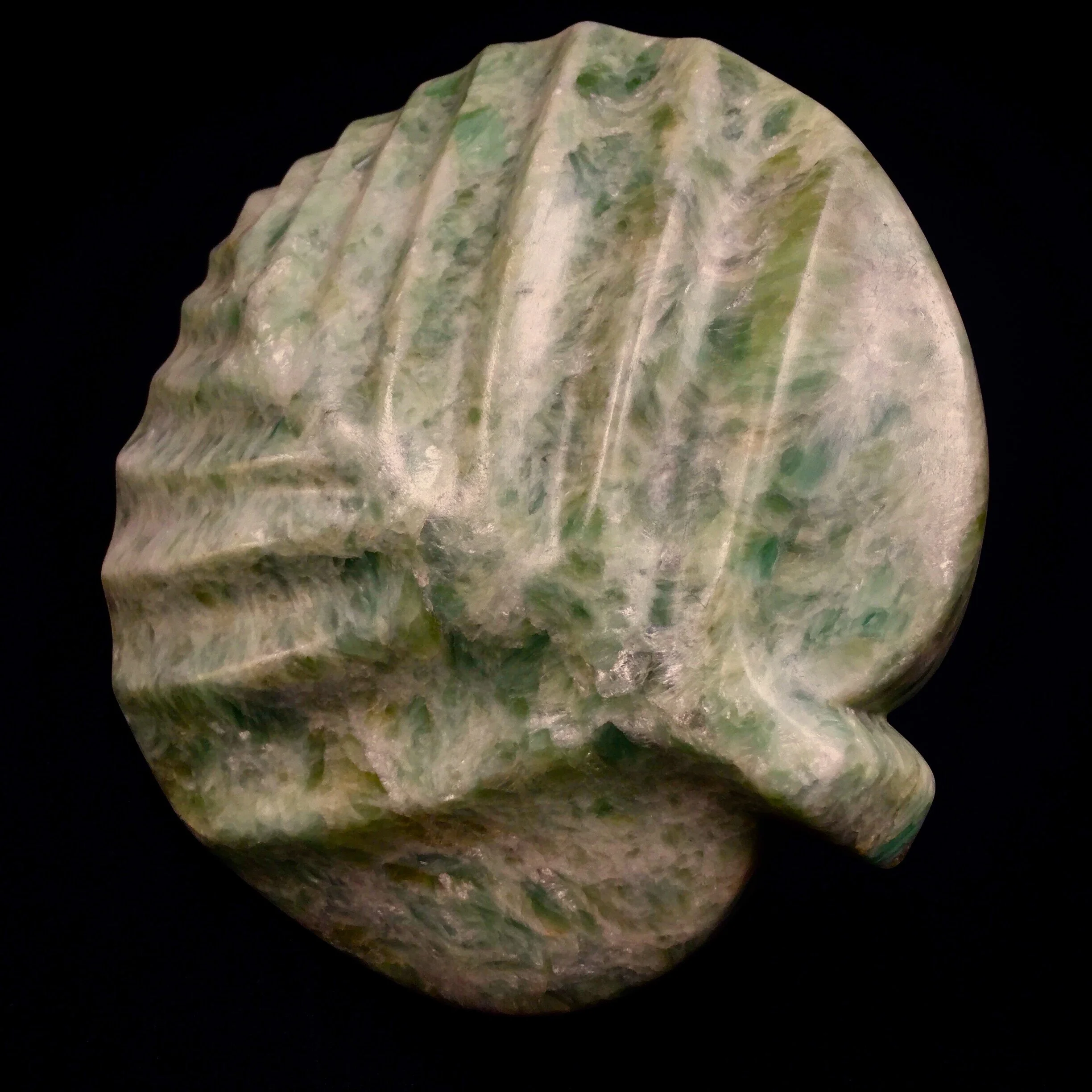 Sasha Constable-4Seasons Spring (leaf)-Soapstone-9.5x19x13cm-2020.jpg