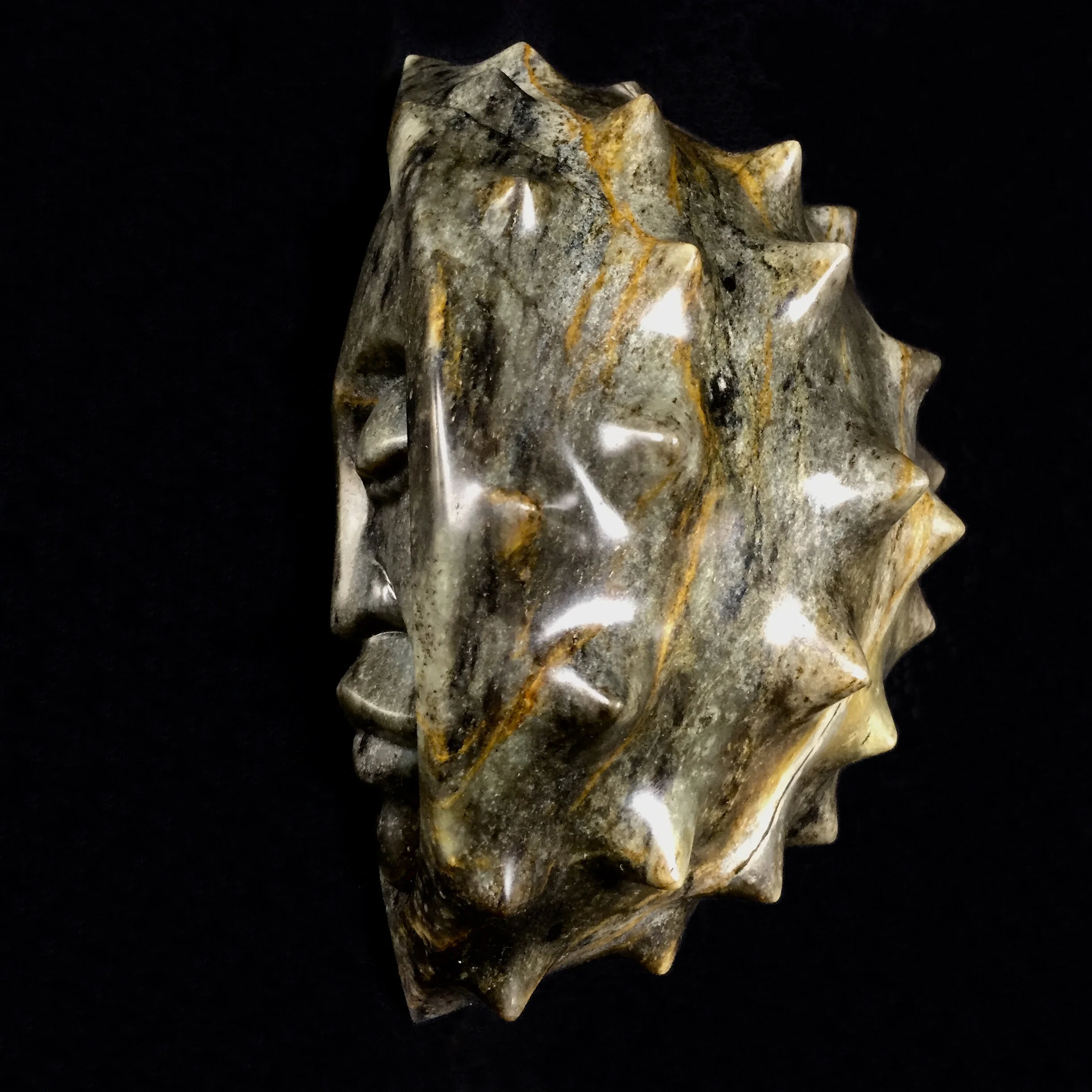 Sasha Constable-4Seasons Autumn (face)-Soapstone-9x19x12cm-2020.jpg