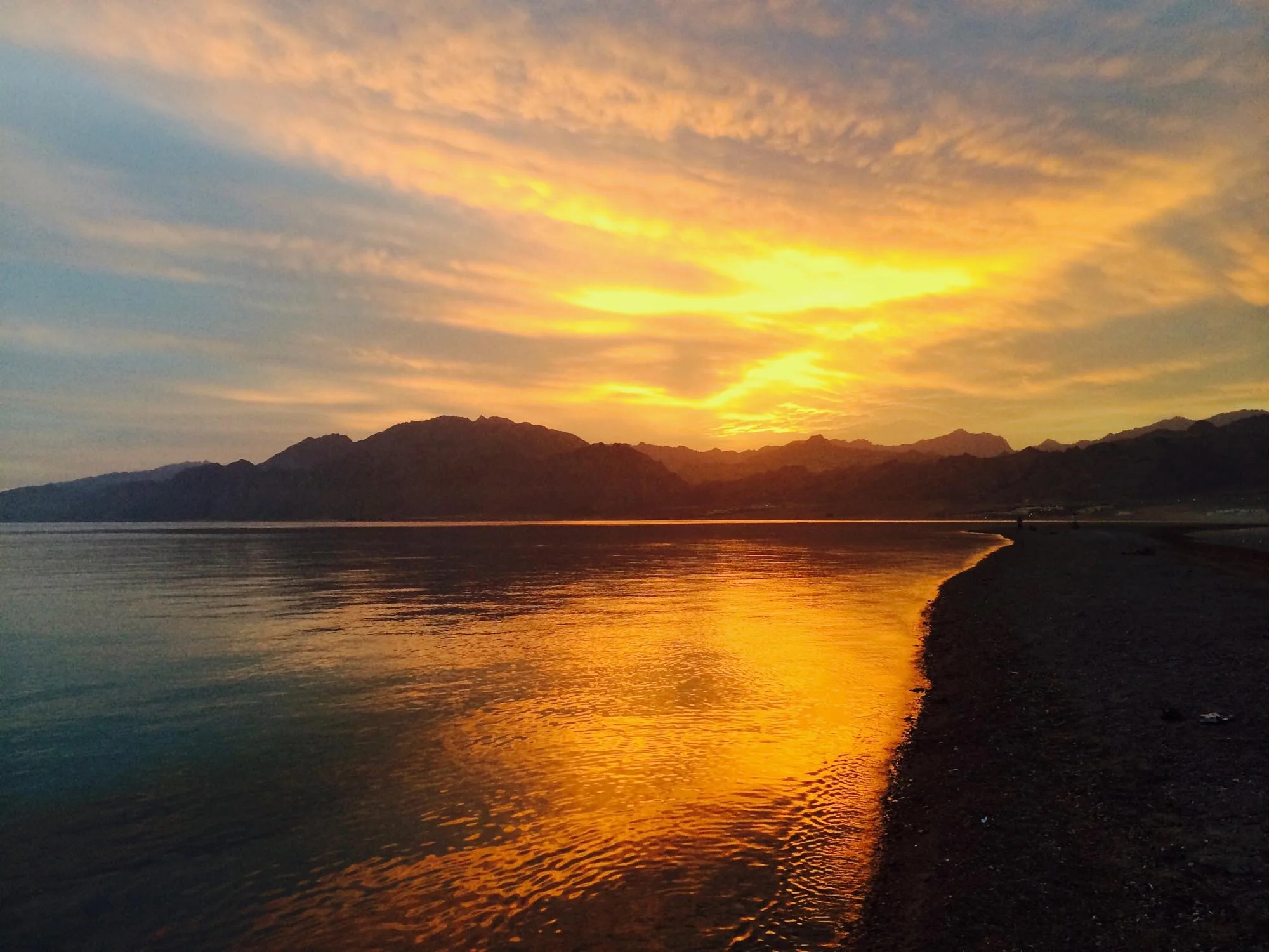 Sunset at Laguna, Dahab