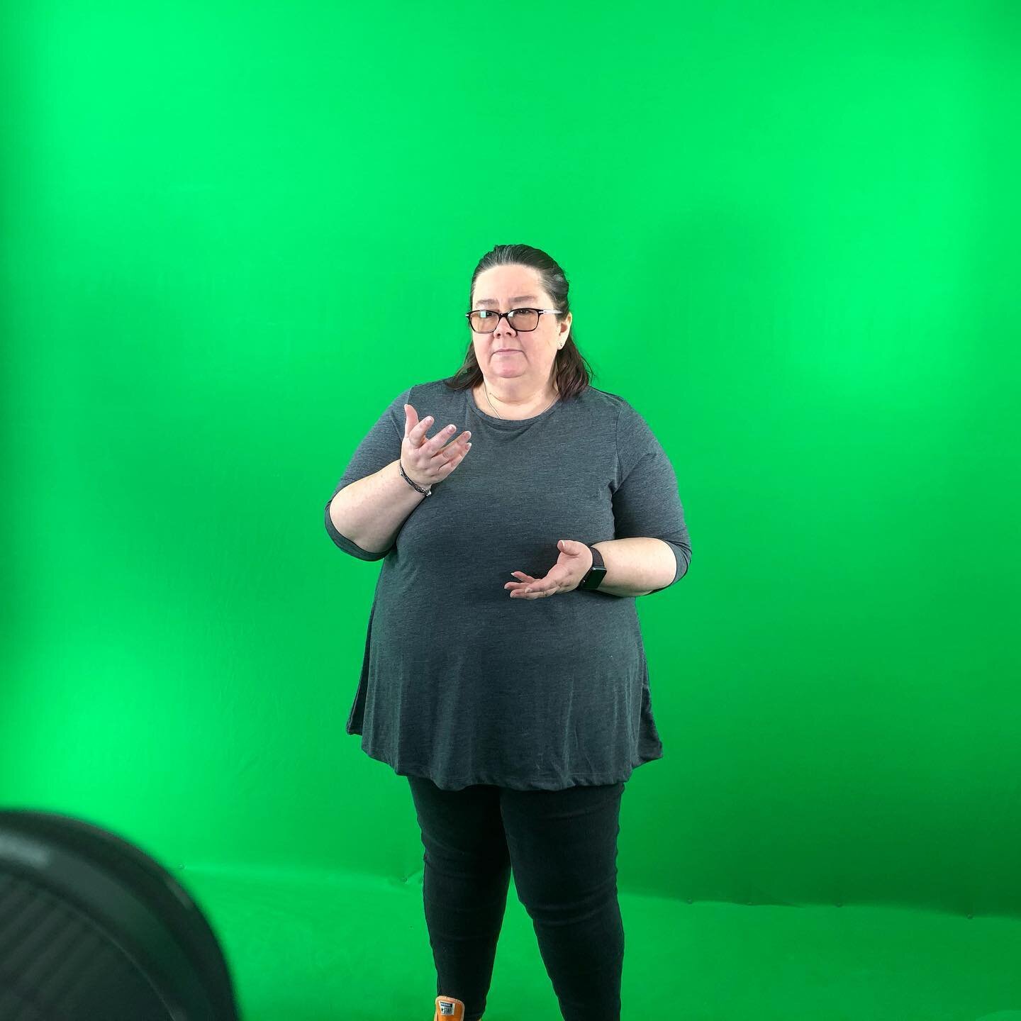 BSL filming today. Clecs Media is providing its facilities to make sure that information gets out to people who can&rsquo;t access that information about the Coronavirus. Whether people are Deaf, hard of hearing, blind, visual impaired, have an addit