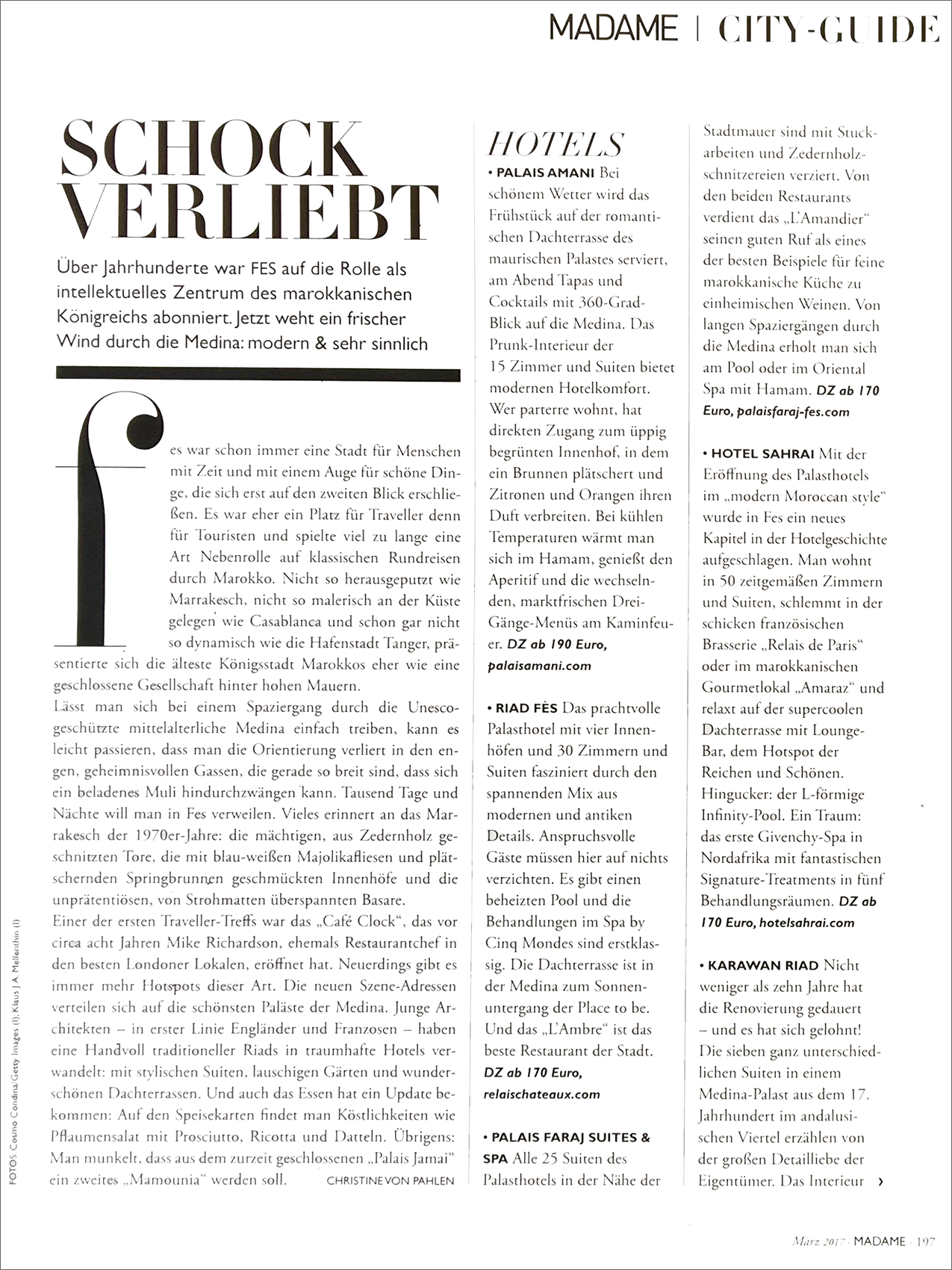 Fez x Madame Magazine 2017