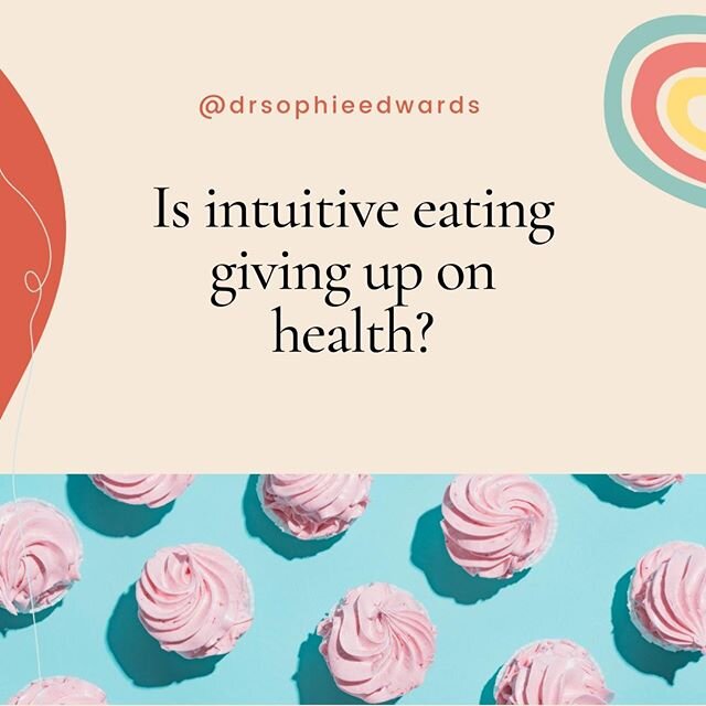 One of the biggest misconceptions about intuitive eating is that it a &lsquo;junk food' free-for-all. First of all, 'junk food' is an unhelpful phrase- no food is junk. Some foods are less nutritionally balanced but if you enjoy them there is no need