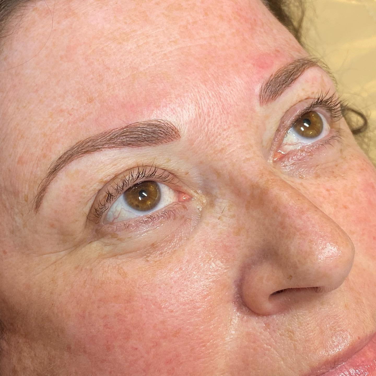 Refreshed brows - it&rsquo;s important to keep your brows topped up every year or two, this keeps them looking their best. I originally created this brow two years ago, it faded slightly with little colour change. This colour boost touch up has just 