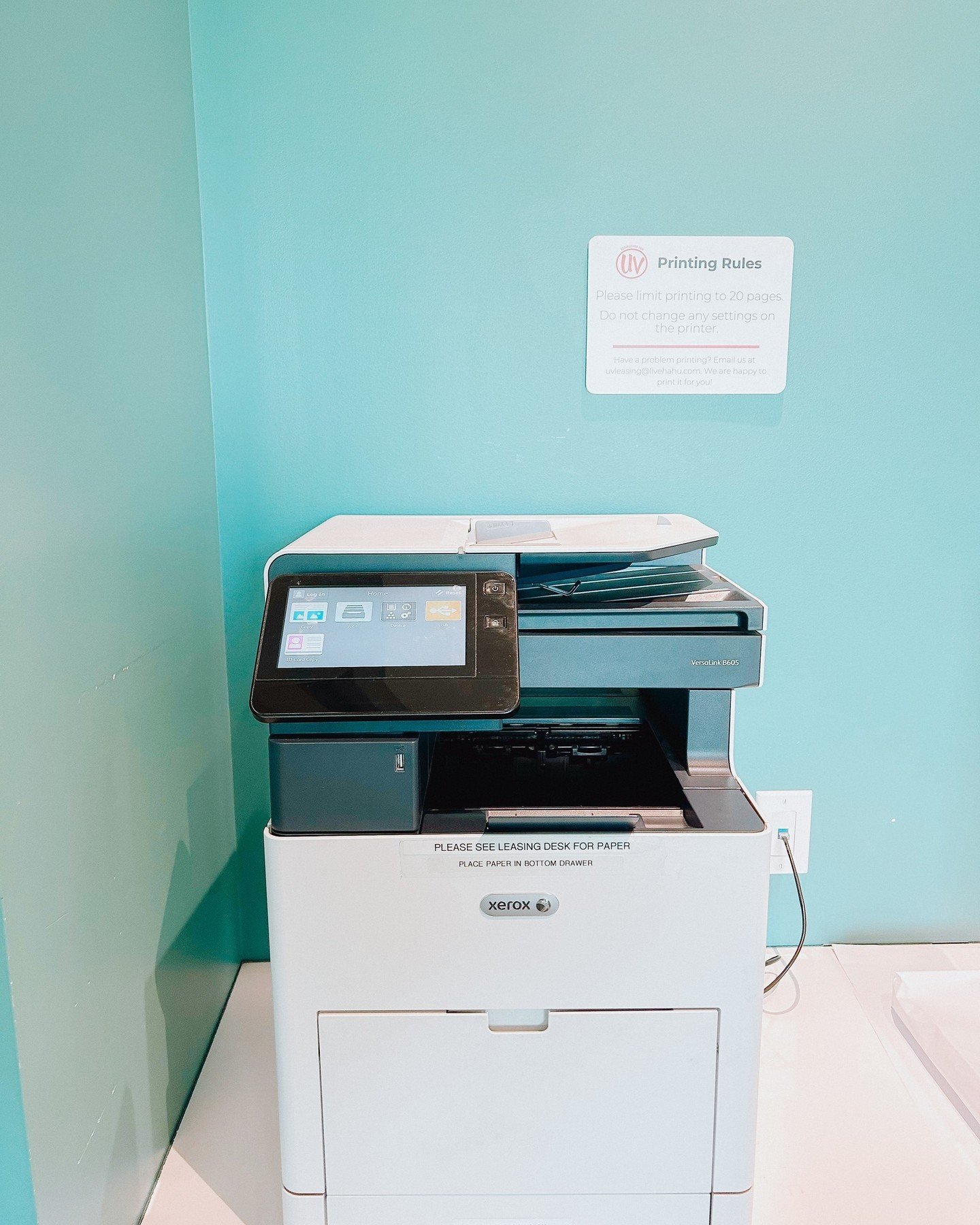 Did you know that we offer free printing in our Resident Life Center? 👀 🖨️

The printer is located upstairs in our study lounge. Please ask the front desk for paper if the printer is out!