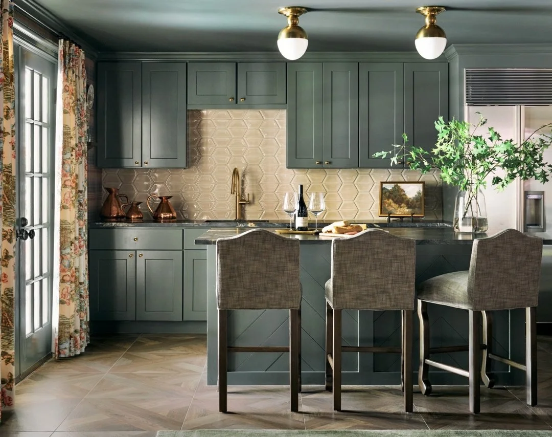 Sometimes you don't need an overhaul - just a spruce-up! This basement kitchen wasn't a gut-job, but some paint, new fixtures and new materials made all the difference! So glad we finished in time for holiday entertaining. 🍷
_____________________ 

