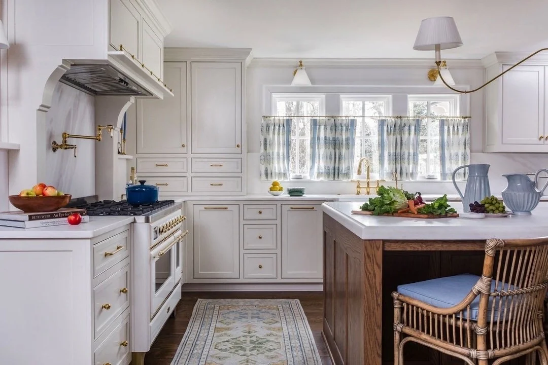 We designed this kitchen with a young family in mind, this kitchen blends thoughtful function with timeless design. Generous cabinetry keeps everyday essentials organized and tucked away, while the island creates a natural gathering spot for meals, h