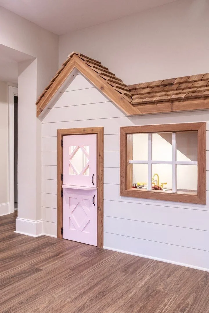 Designing homes that feel deeply personal to each client is always our goal. As a special finishing touch for this project, @schillingandco_designbuild created this little gift for the family&rsquo;s three young girls &mdash; a space we hope they&rsq