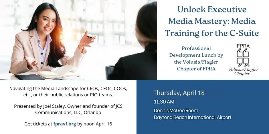 Unlock Executive Media Mastery: Media Training for the C-Suite