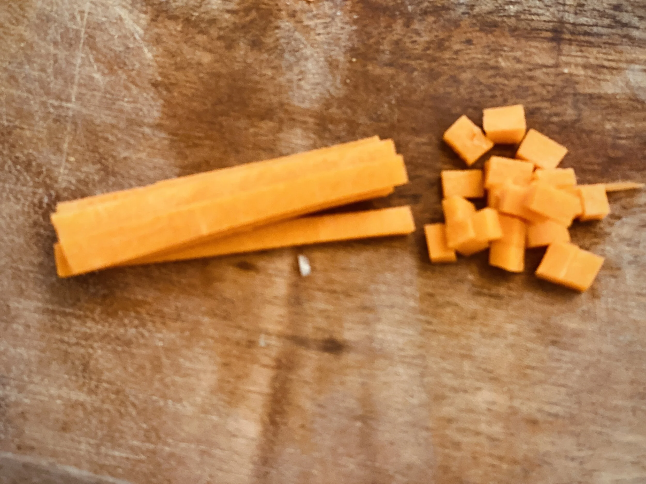 Julienne, & Brunoise Knife cuts — Bariatric Test Kitchen