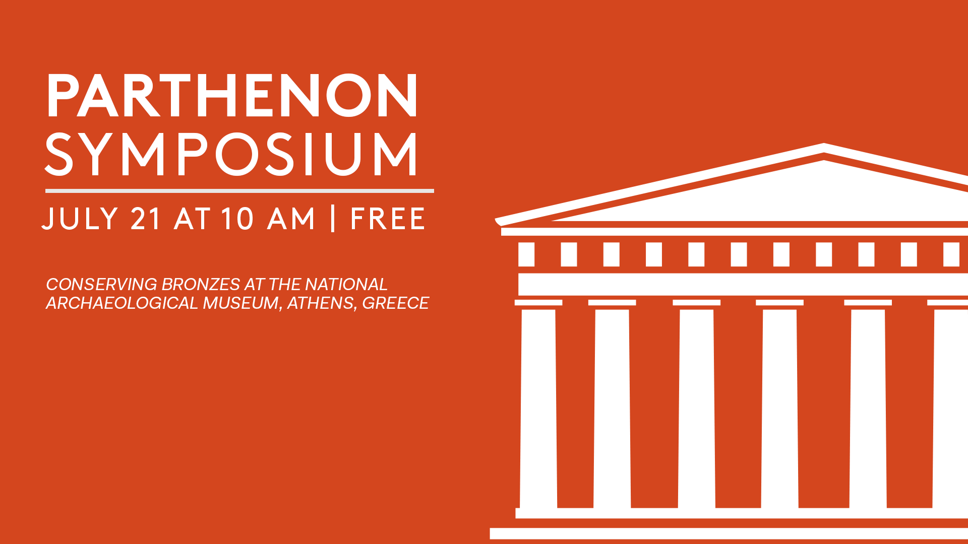 Parthenon Symposium: Conserving Bronzes at the National Archaeological Museum, Athens, Greece