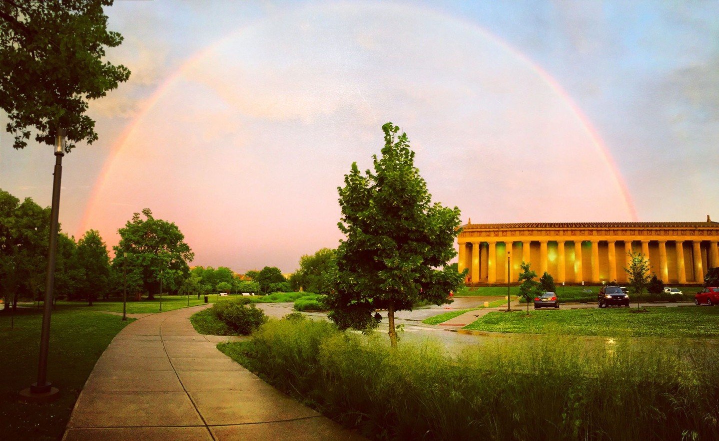 Happy Pride Nashville! Enjoy the festivities this weekend and stay cool! 🌈 

#NashvillePride #CentennialPark #AllAreWelcome #NashvilleParthenon #CentennialParkRainbow