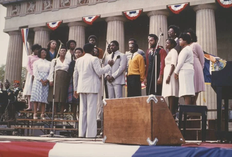 Scenes from Nashville&rsquo;s Star-Spangled Salute to Vietnam Veterans at Centennial Park on October 4th, 1981. 

From Metro Archives: 
&quot;The festivities started with a fly-over by three Huey helicopters from the Tennessee Army National Guard and