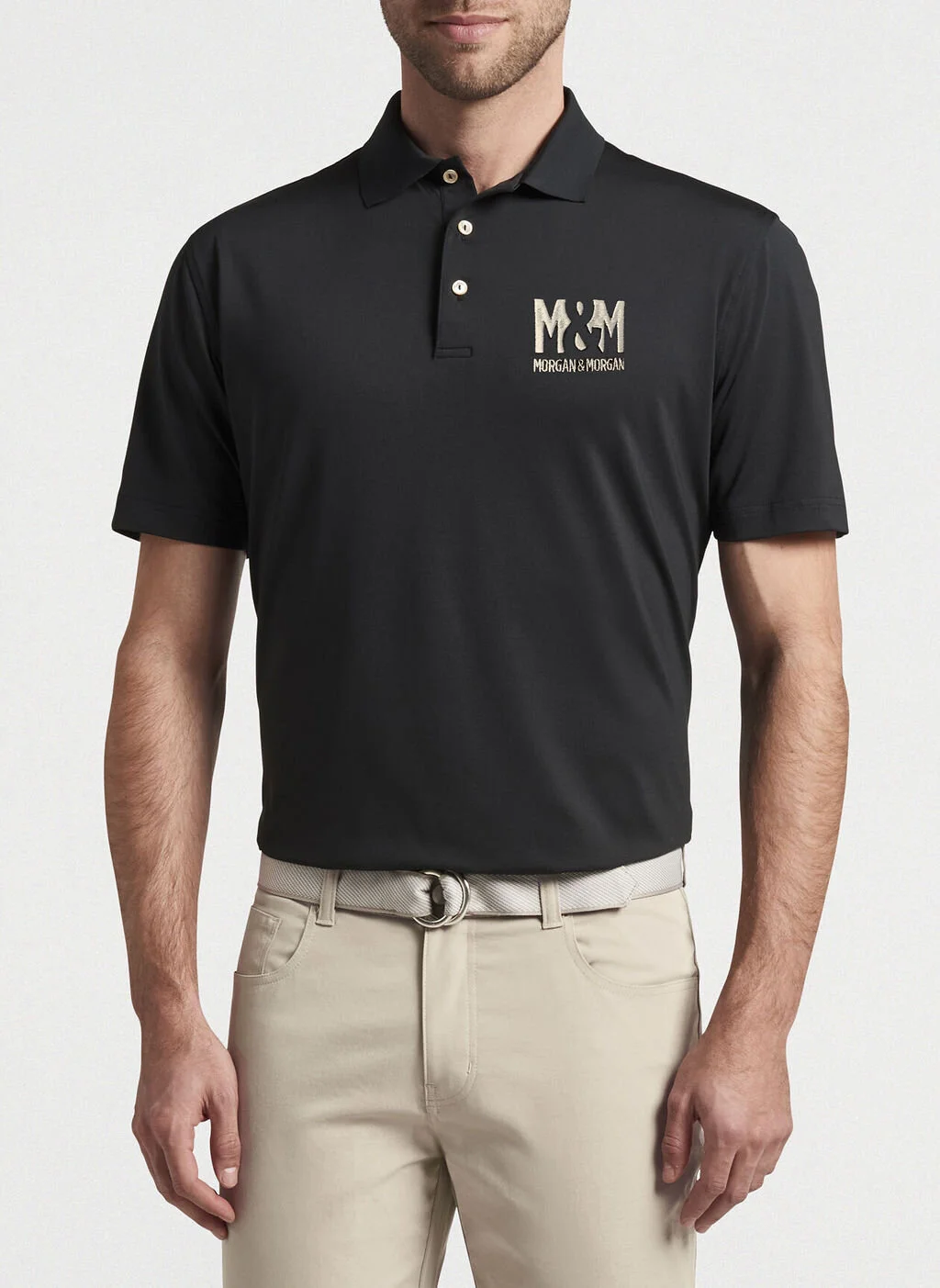 peter millar black polo