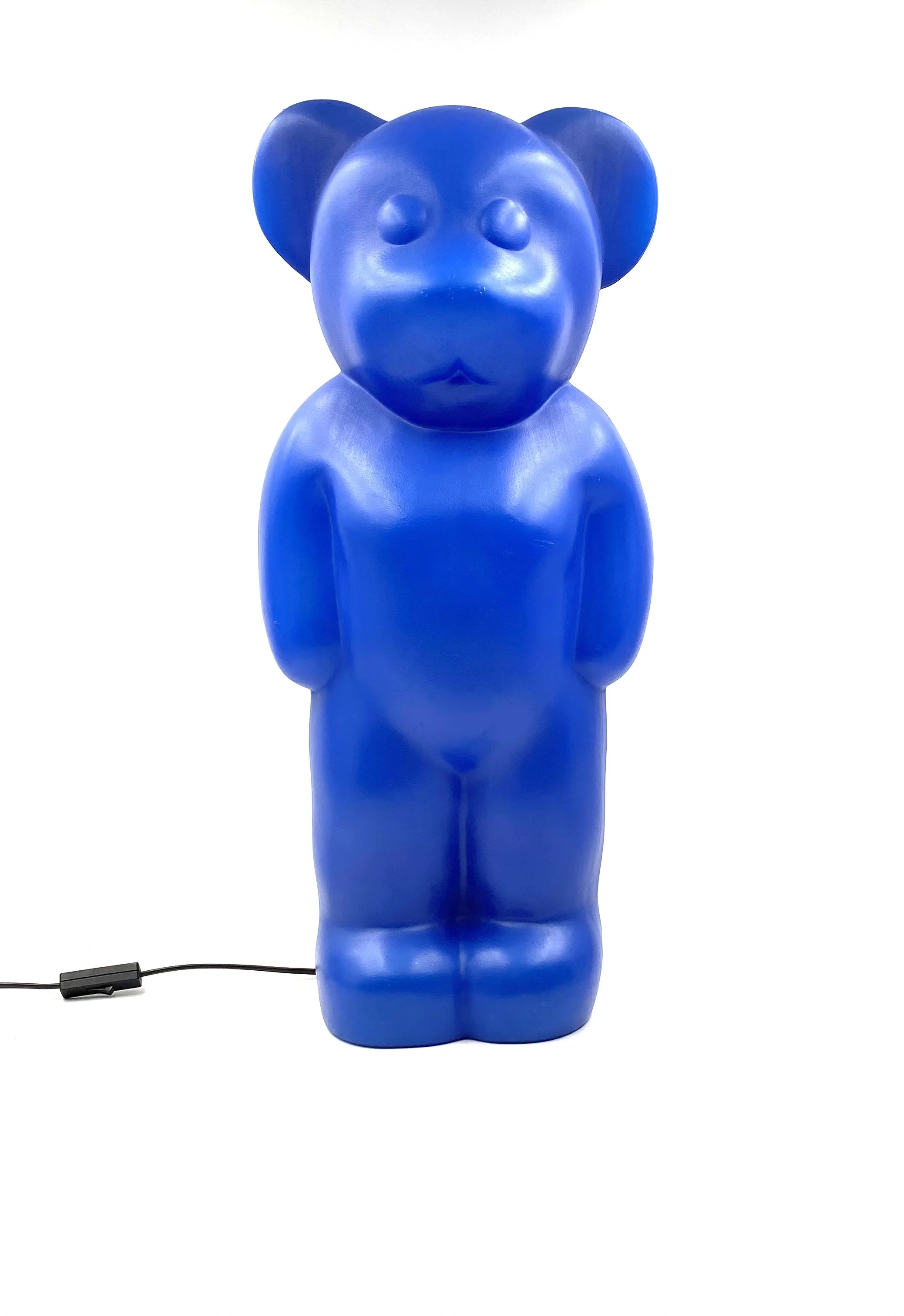 Postmodern Blue Bear lamp, Heinz Klein for Elmar Flötotto Germany 1990s