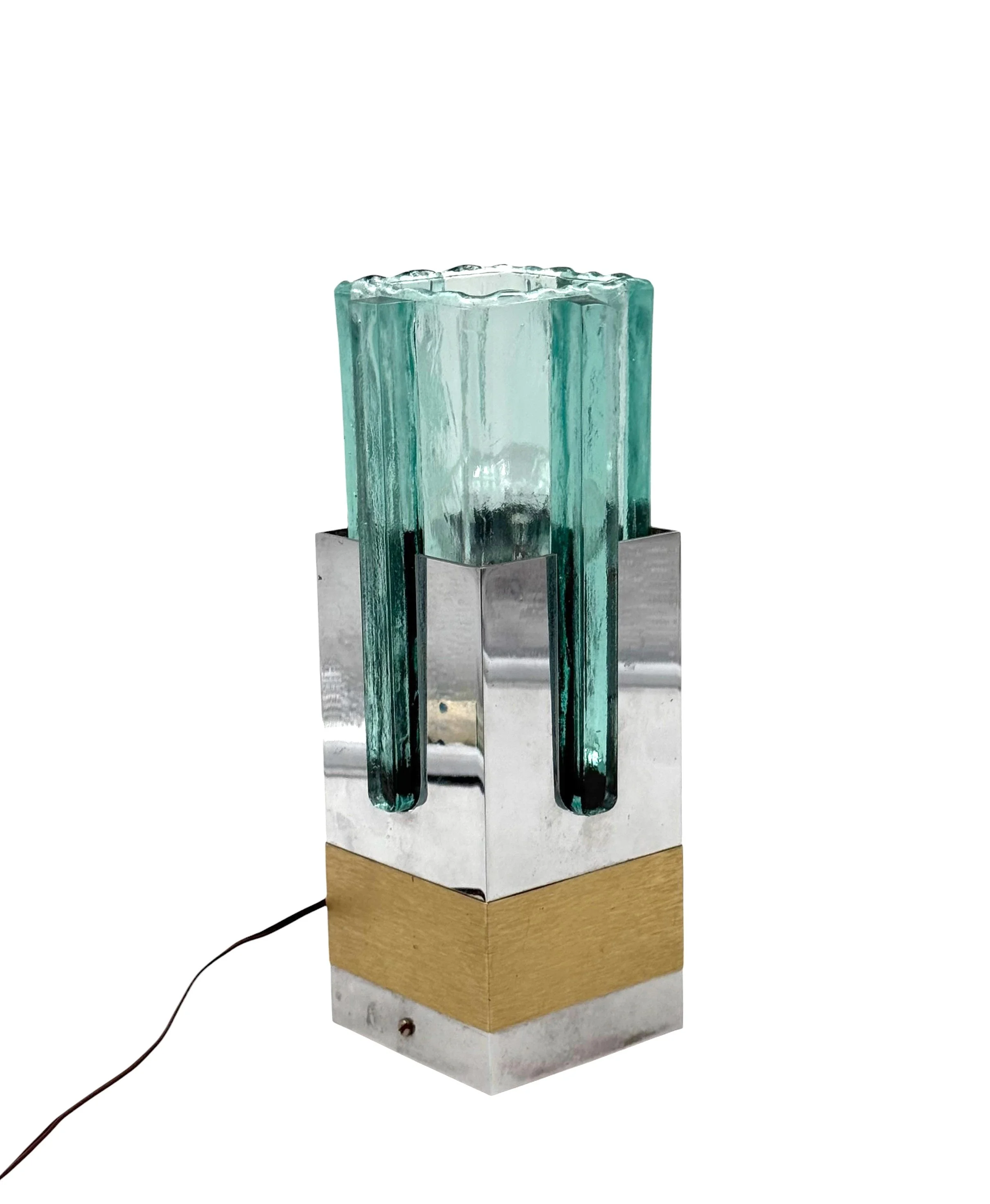 Hollywood regency table lamp, Gaetano Sciolari, Stilkrone Italy 1970s