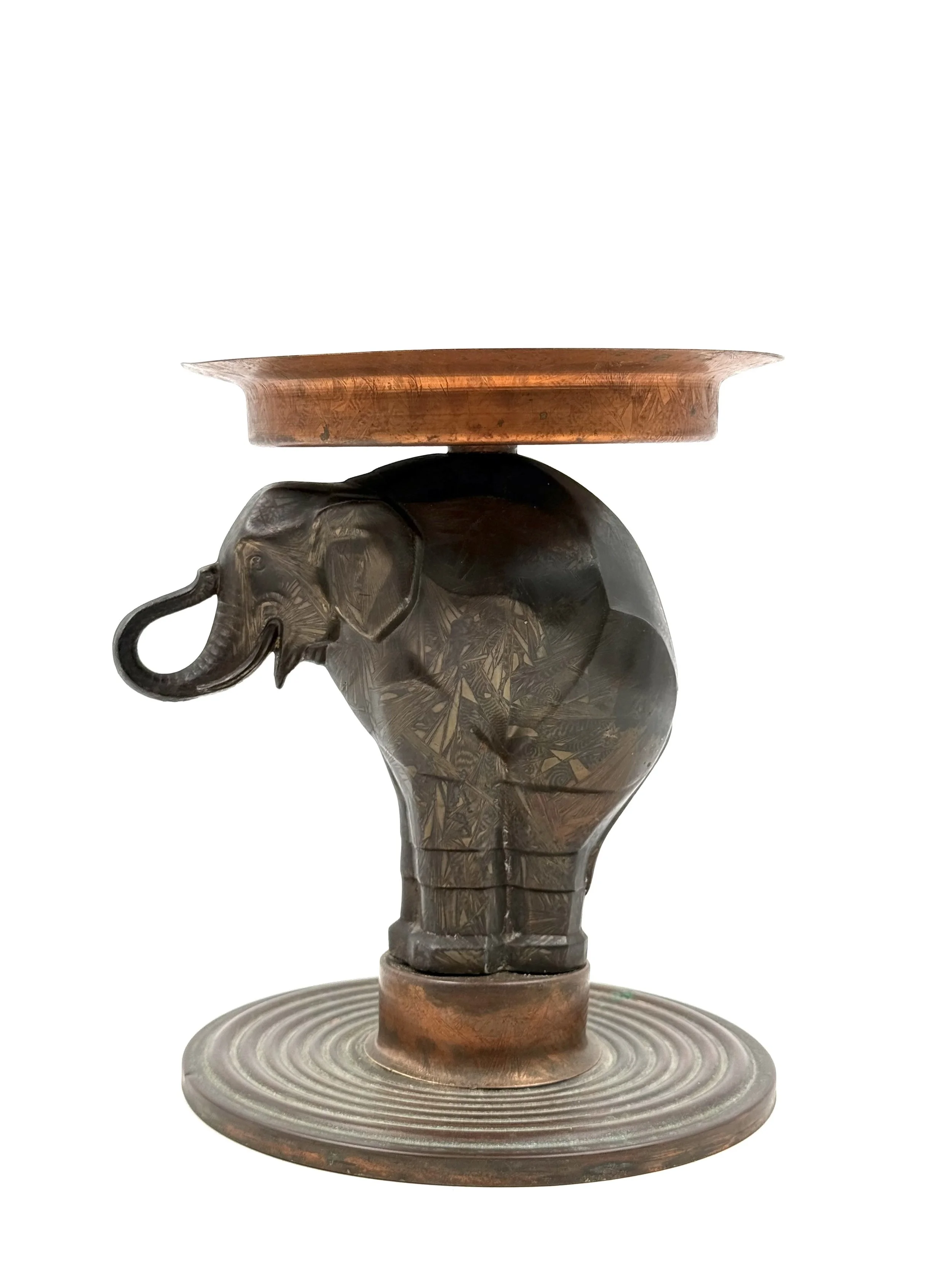 Art Deco elephant coupe vide poche, France 1930s