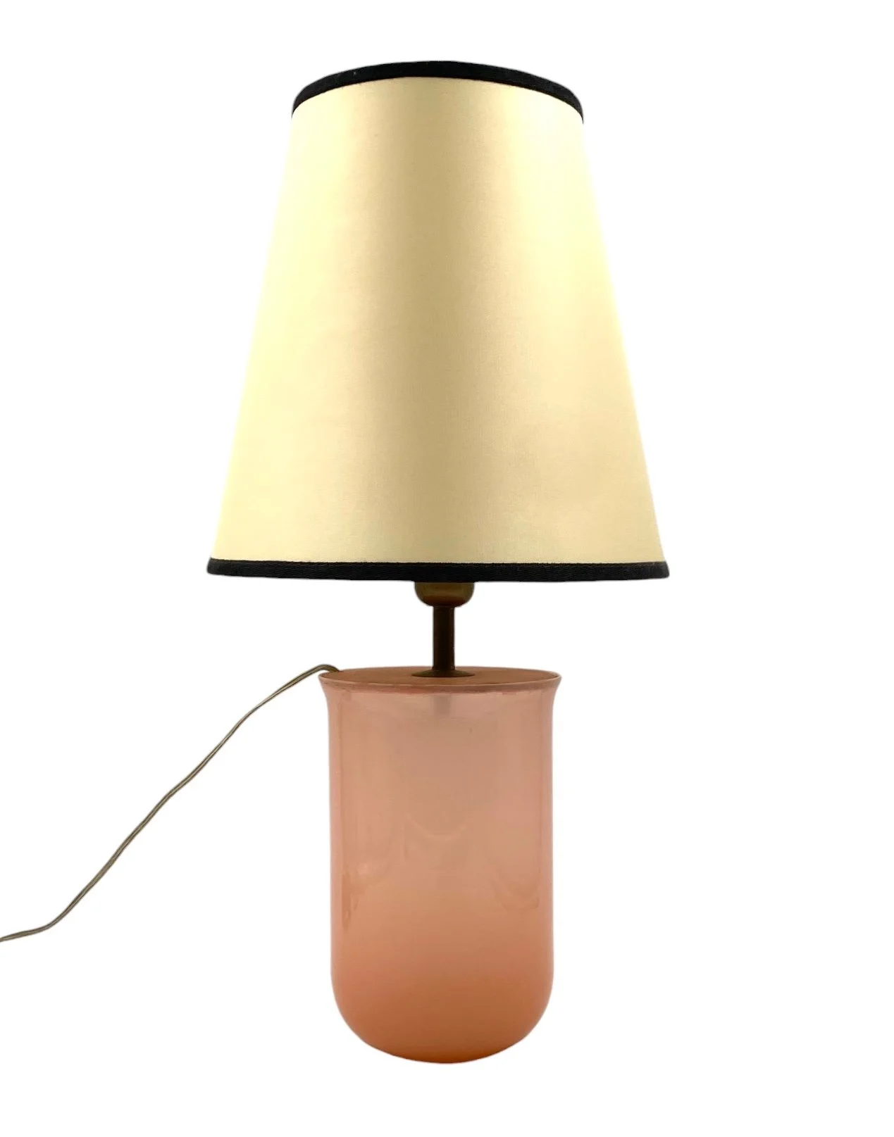 Mid-century modern pink Murano glass Table lamp base, Italy, 1950s