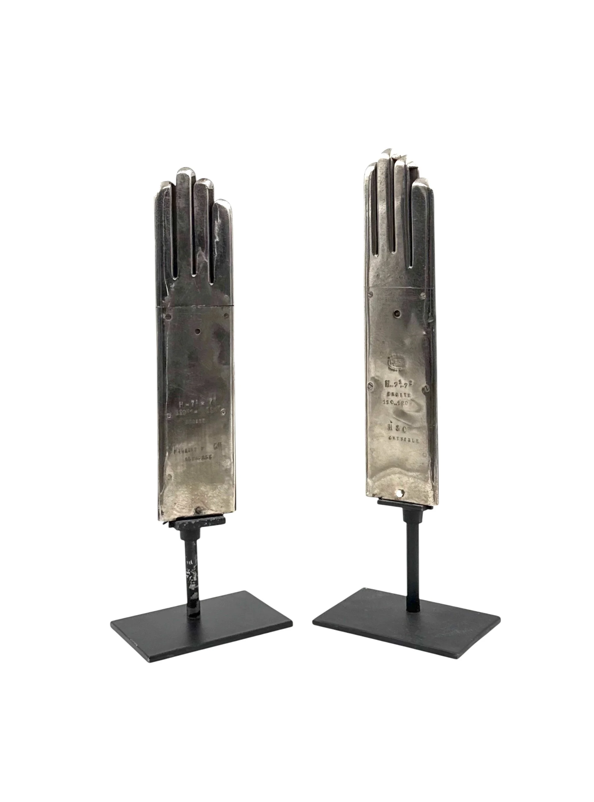 Pair of glove warmers, Hilaire et Cie Grenoble France 1940s