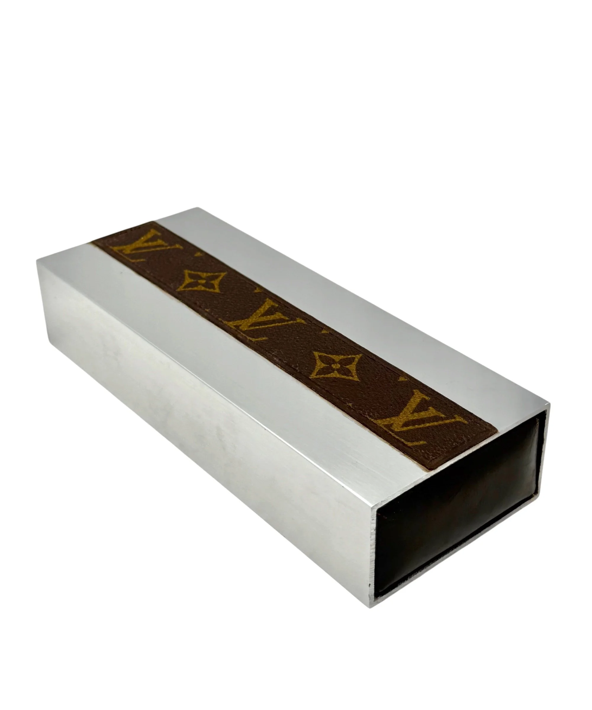 Vintage 1970s Louis Vuitton playing cards box with original card decks, made in France luxury collectable