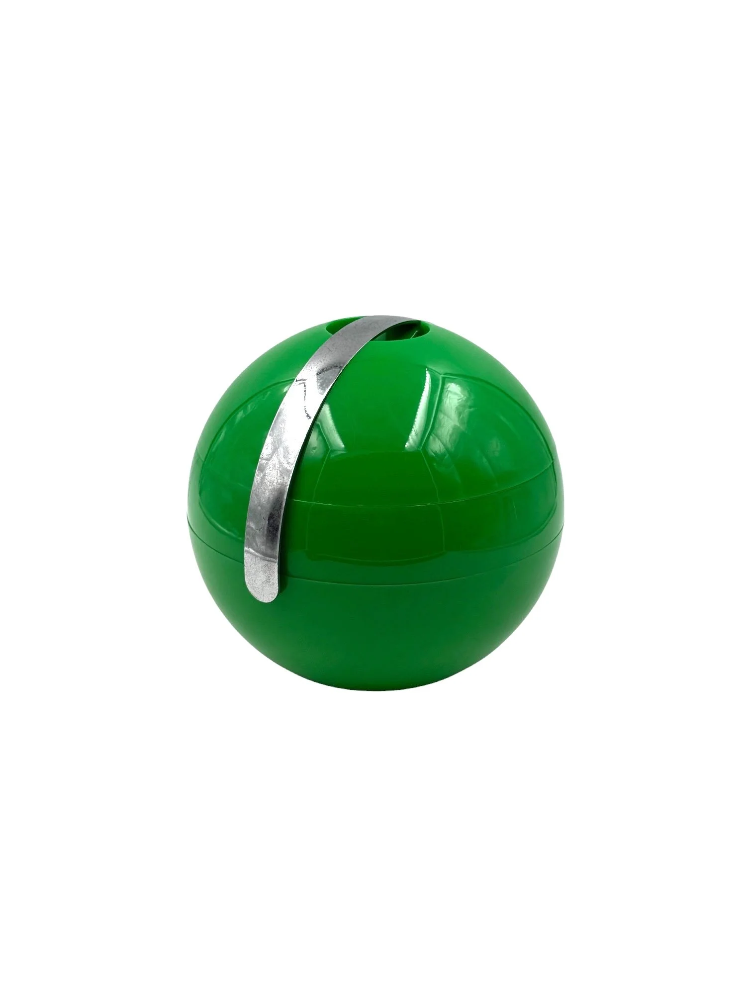 Space age green Ice Bucket, Guzzini Italy, ca. 1970s