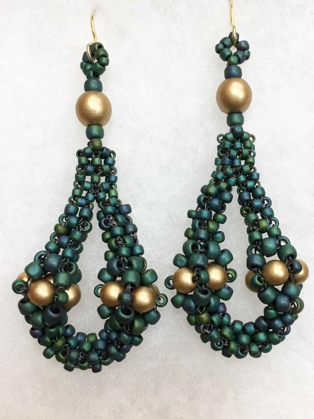 Statement Glass Beadwork Earrings (Individually Hand Threaded)