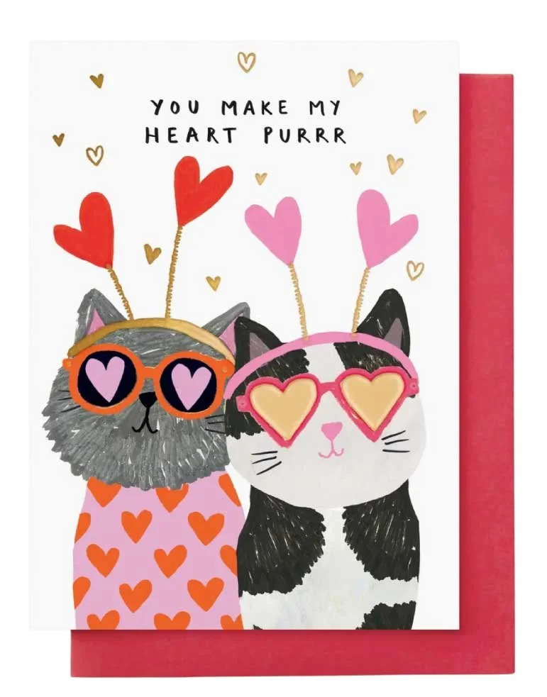 Two Cats Love Card