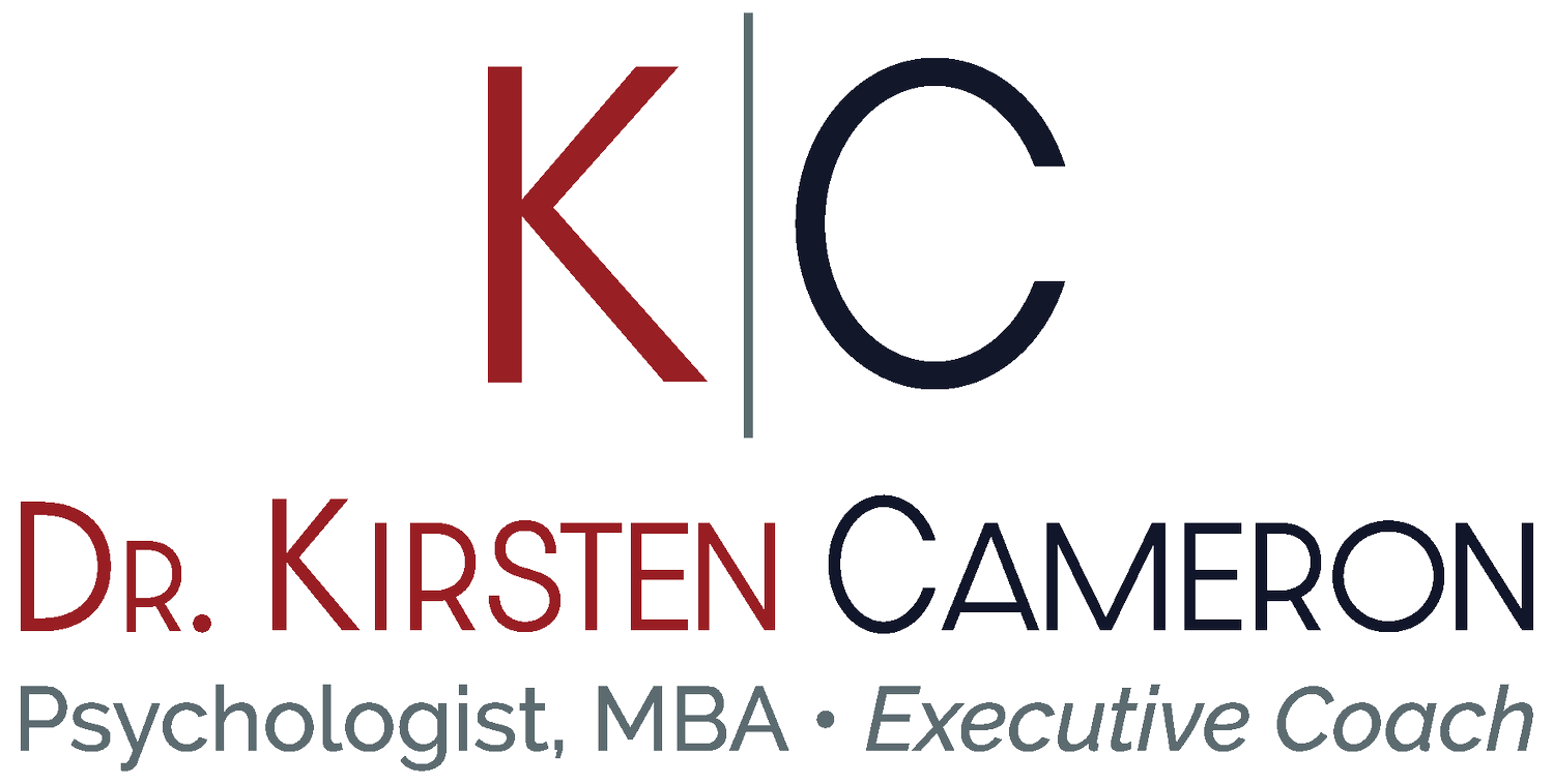 Dr. Kirsten Cameron:  Personal Coaching for Professionals in Transition, including Executives and Entrepreneurs