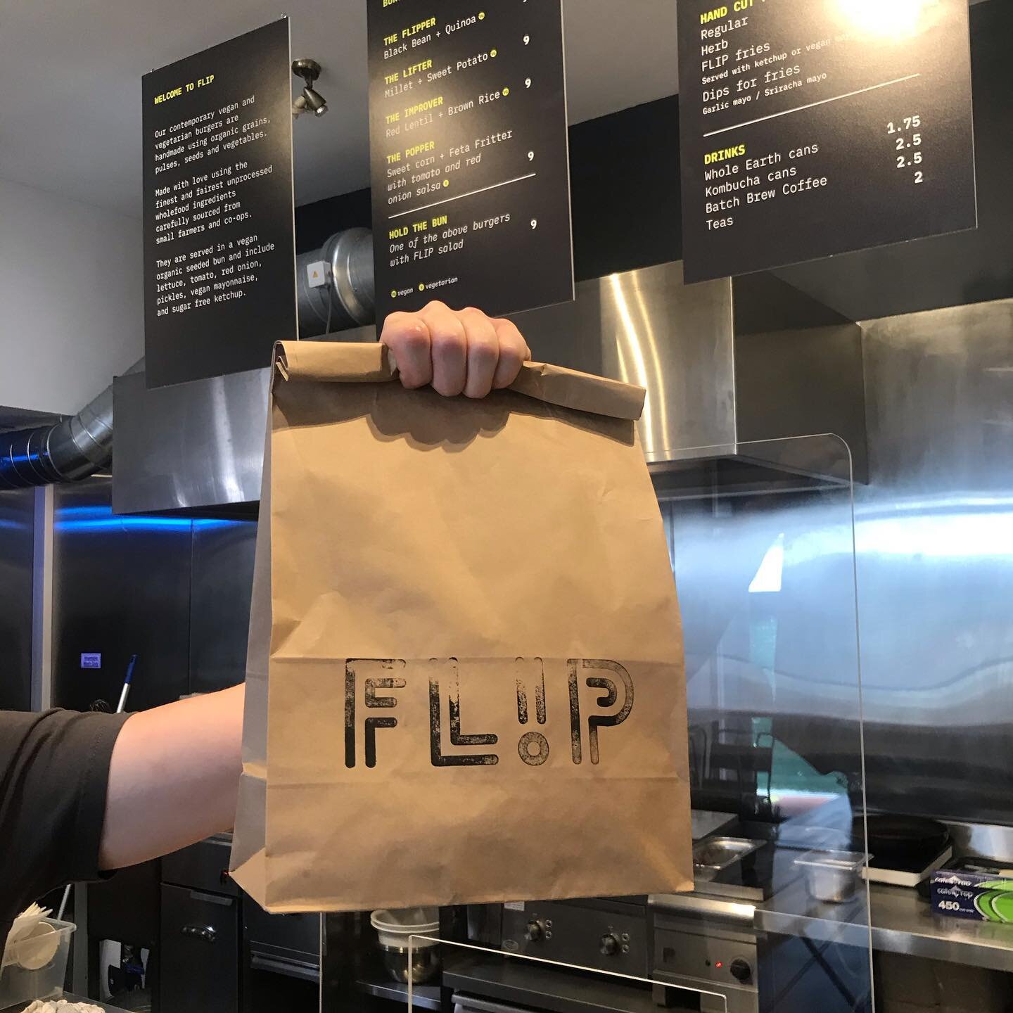 Good Morning loyal customers . Thank you for your continued support during these challenging times . 
Flip is now back to takeaway only and Deliveroo for next while . Our click and collect is also available in our bio . ⬆️
We will continue to flip yo