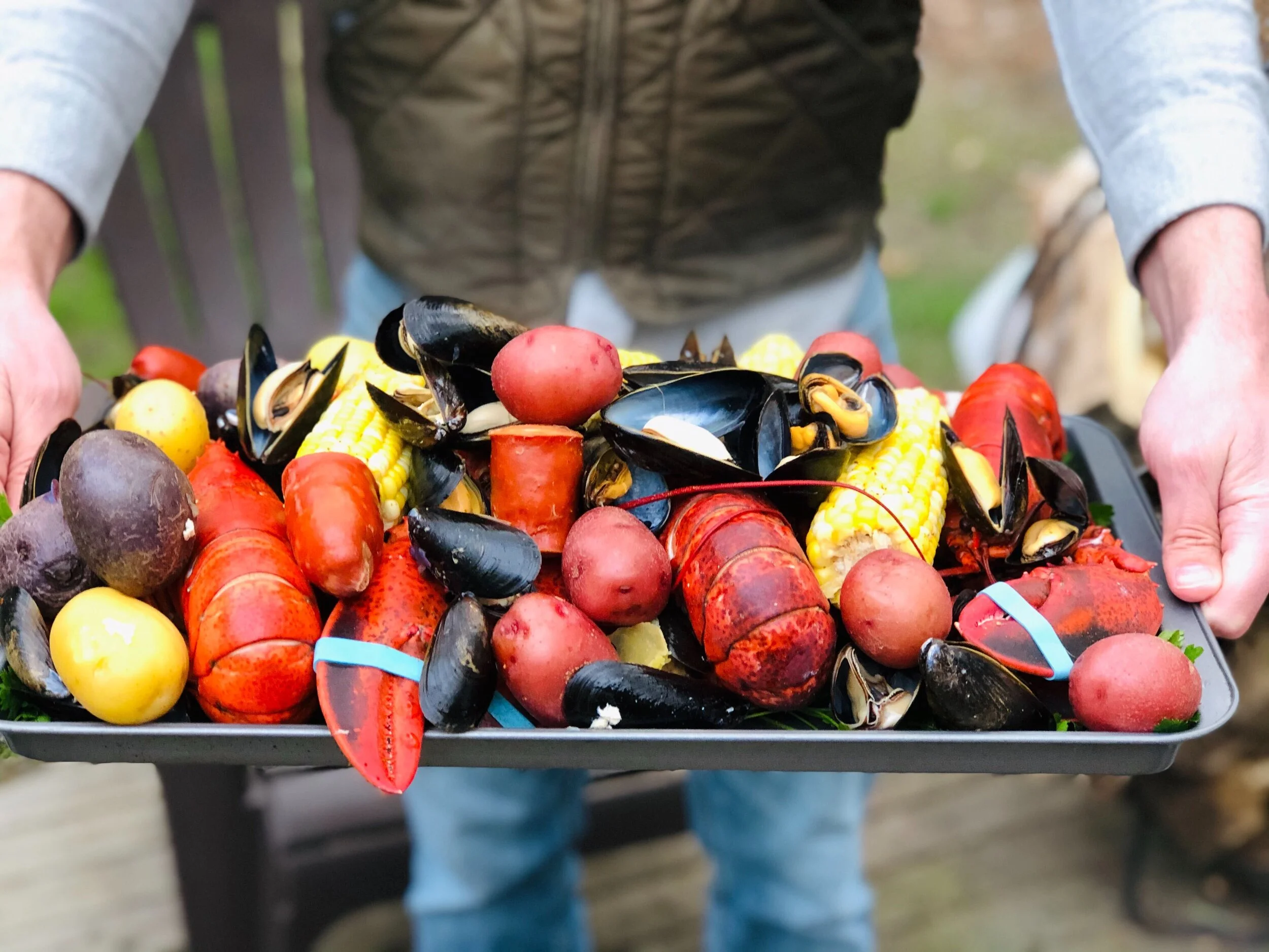 Classic Maine Lobster Boil over a campfire — Rae Lambert