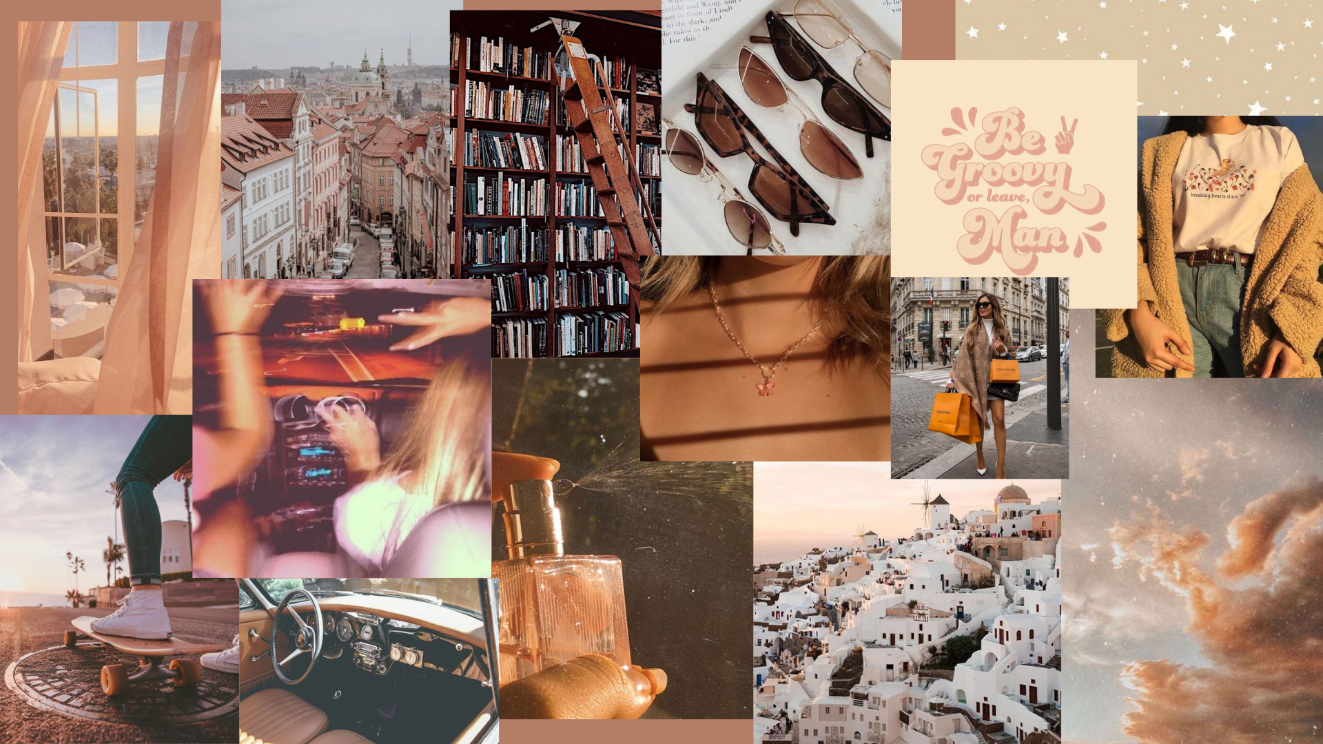 Neutral Laptop Backgrounds Aesthetic Collage - bmp-mayonegg
