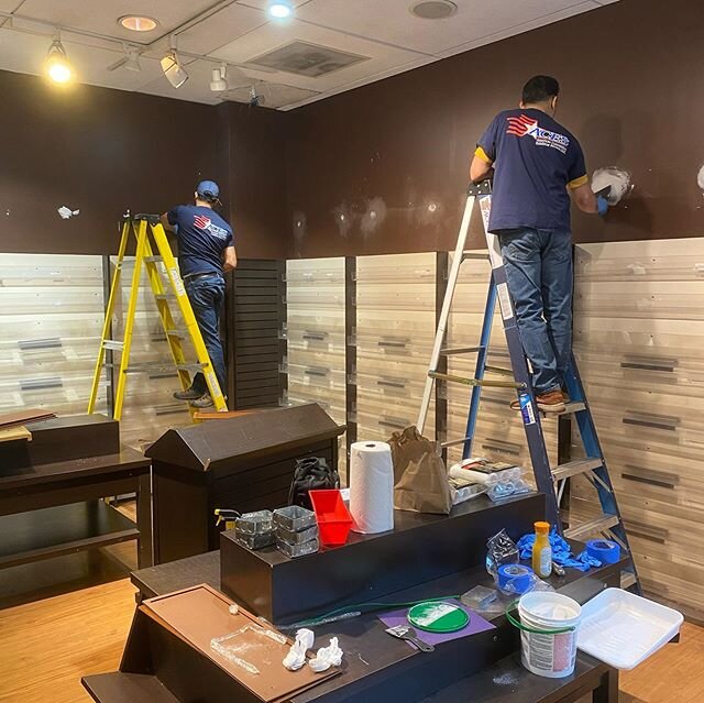 Started our project this week with @mkbuildingllc and @cepexhibits in #ny. We are working to get the new @papersource stores ready to open all throughout the city so to everyone walking in during renovations...we are working as fast as we can for you