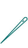 Close-up of a pair of tweezers with a small needle or pin in the tips