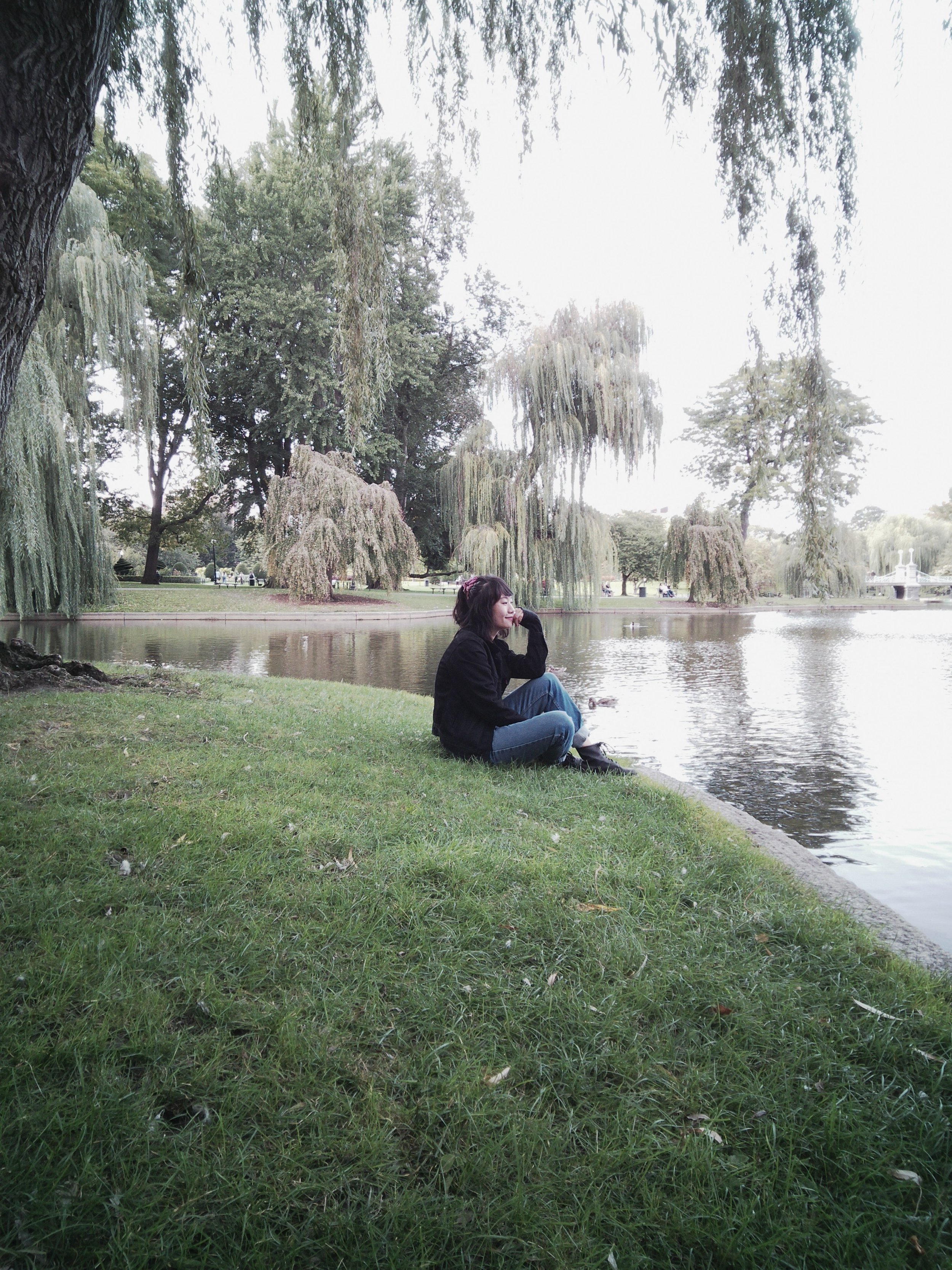 went to Boston Public Garden after, and sat in the same spot I did 7 years ago around when I decided to transfer to BU and pursue CS :,)