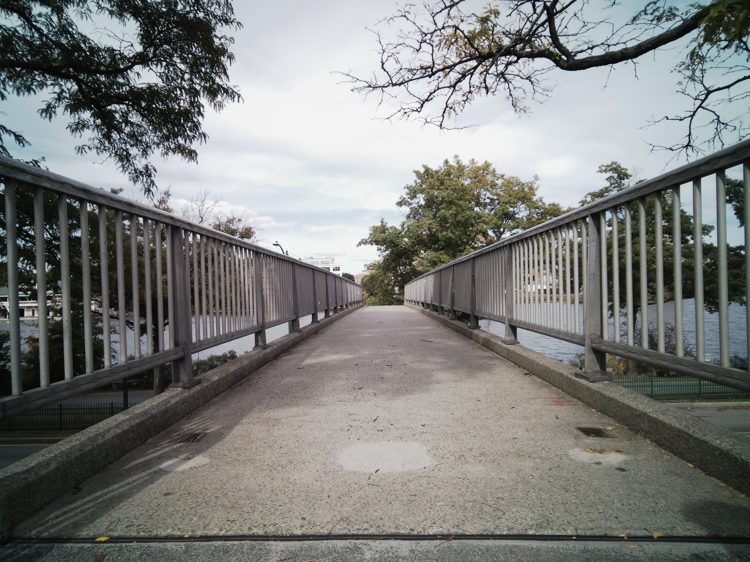 went to walk along the Charles River behind BU!