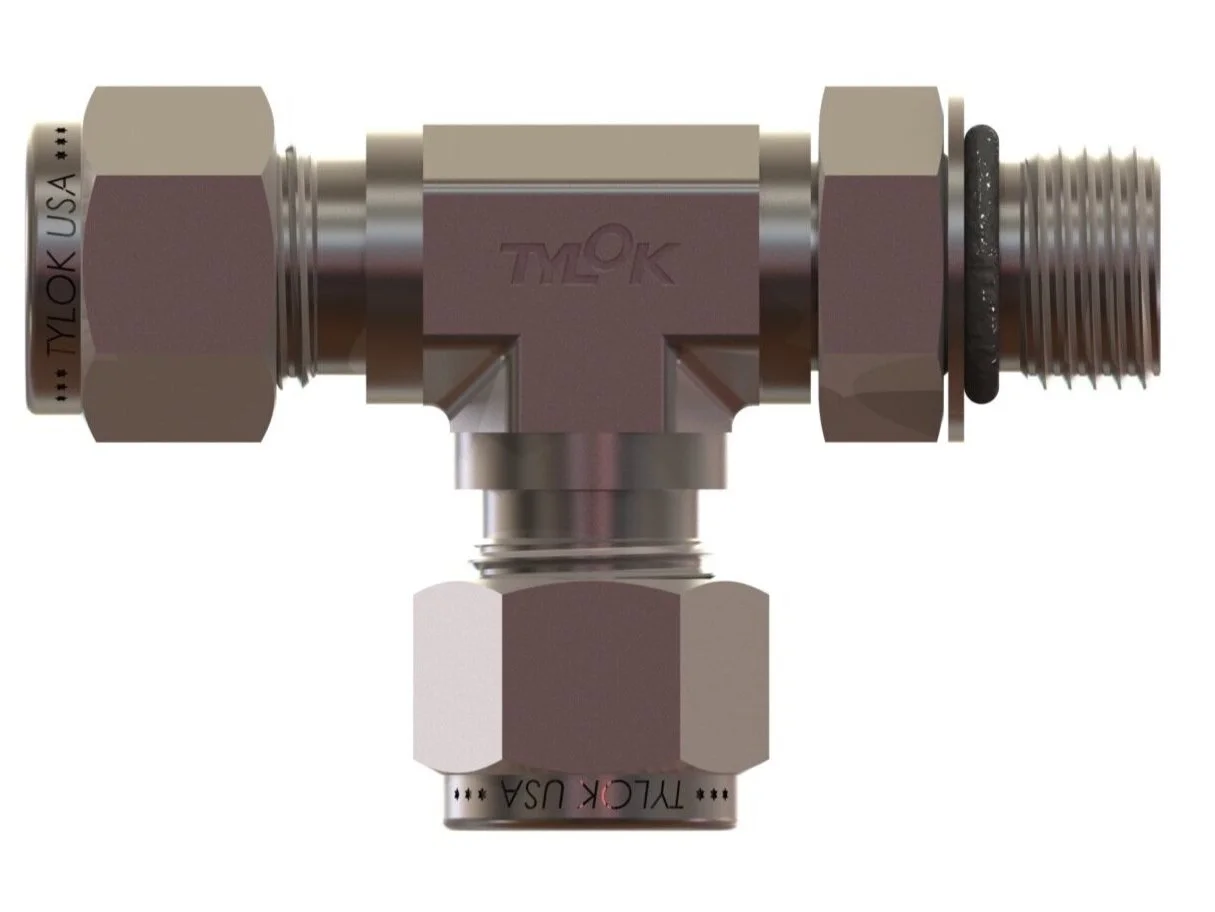 Tylok Tube Fitting Tees Stainless Steel, Carbon Steel & Brass
