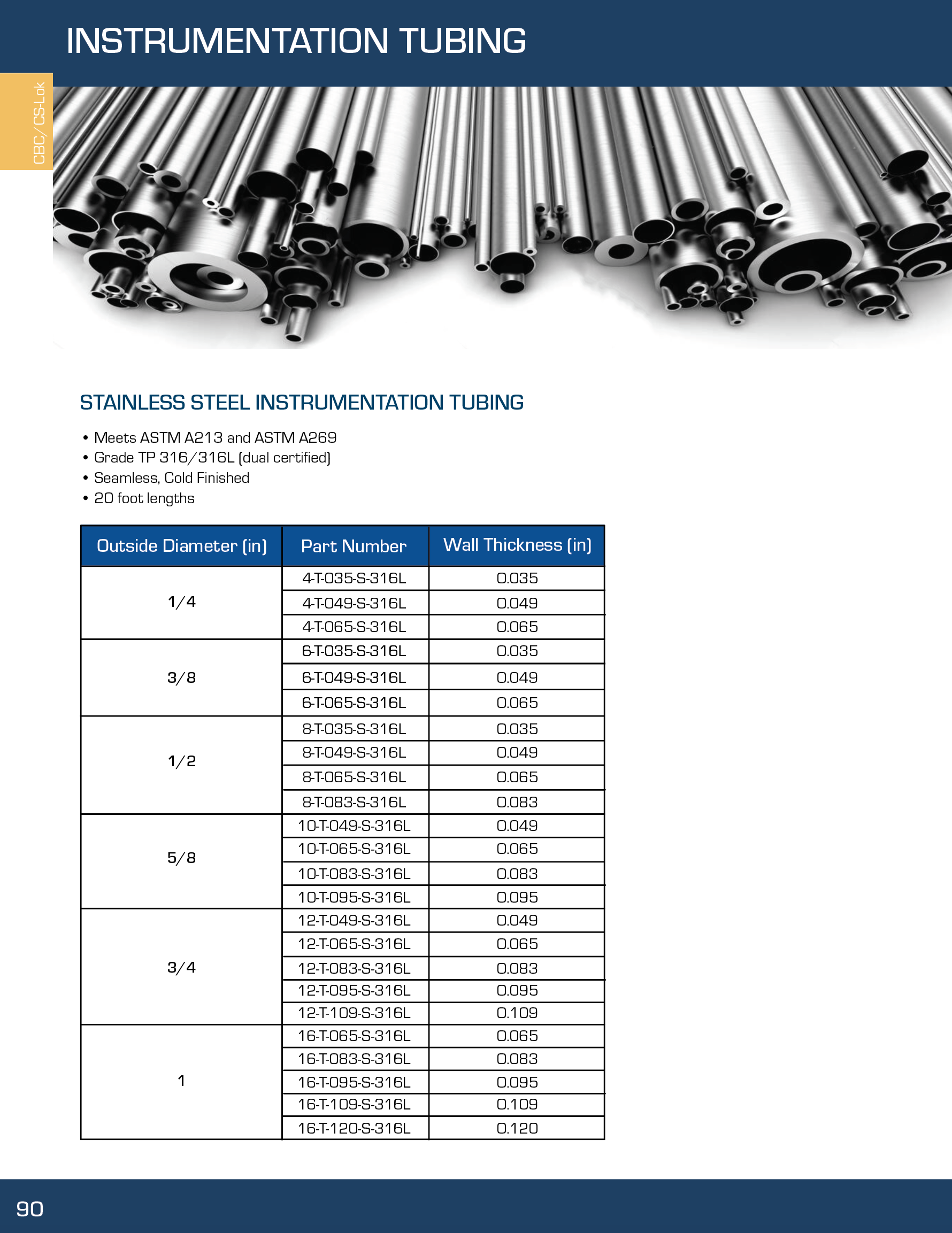 Tylok Instrumentation Tubing Stainless Steel Tubing