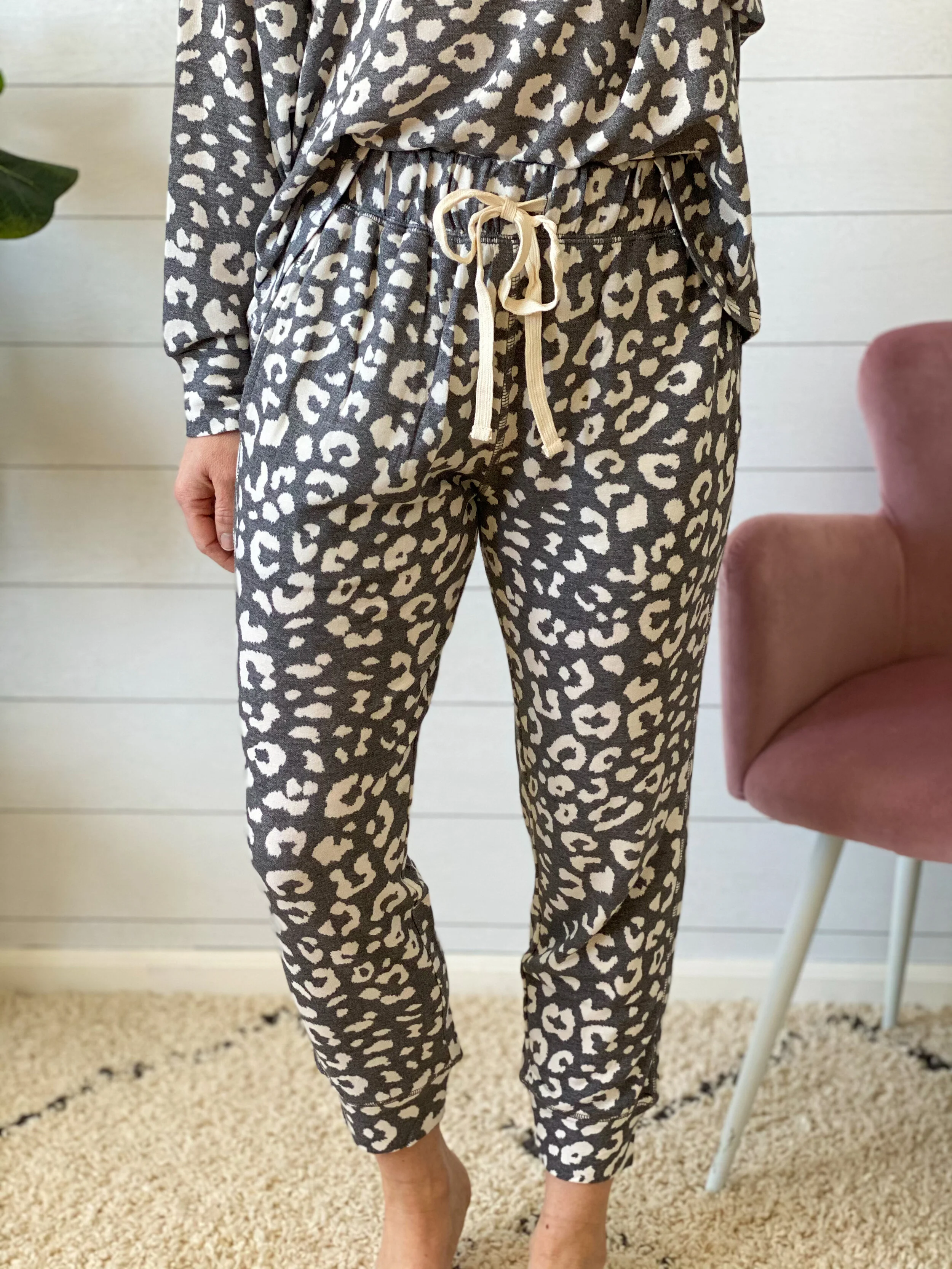 Gilly Leopard Print Joggers — Jo + James