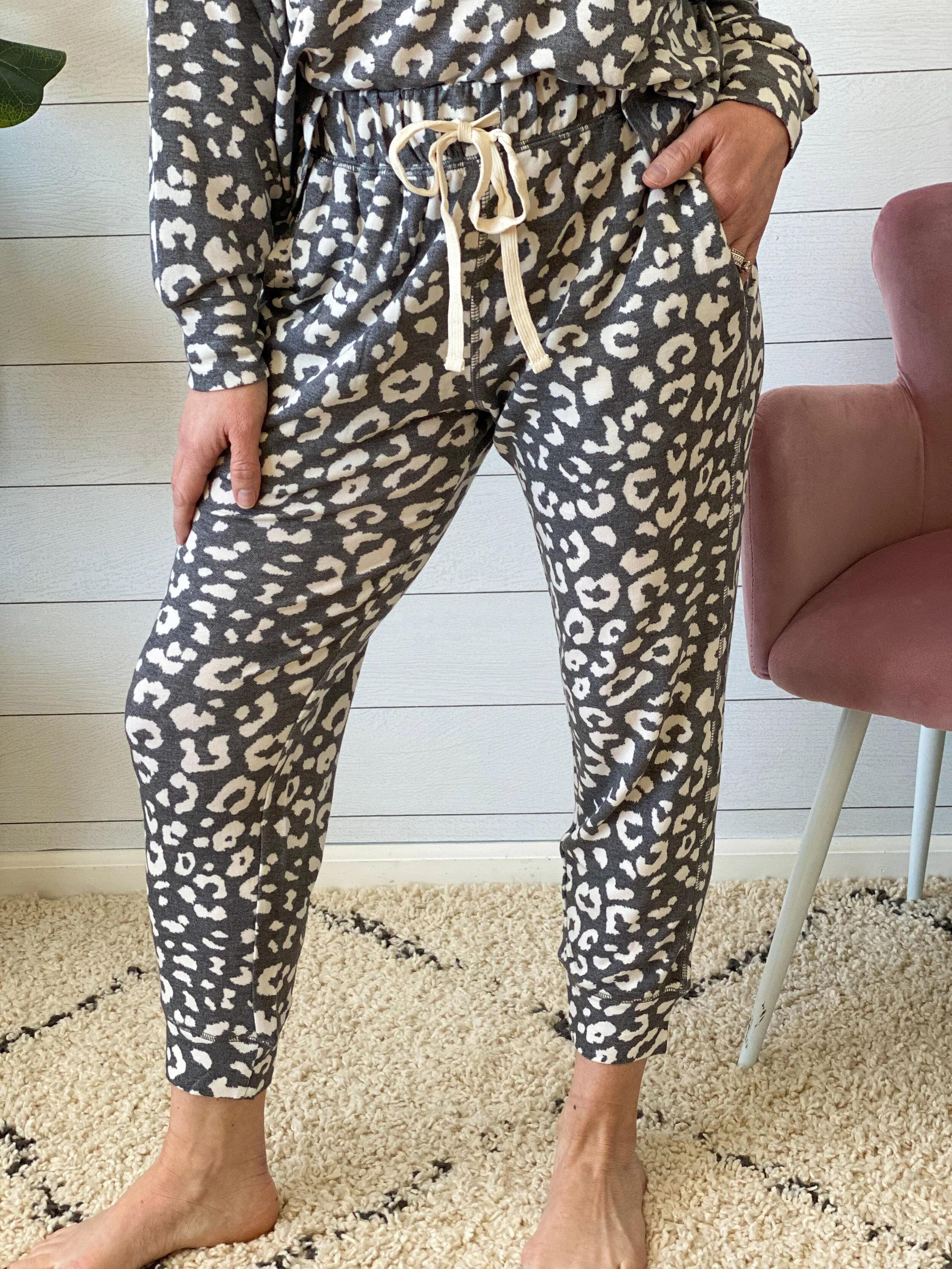 Gilly Leopard Print Joggers — Jo + James