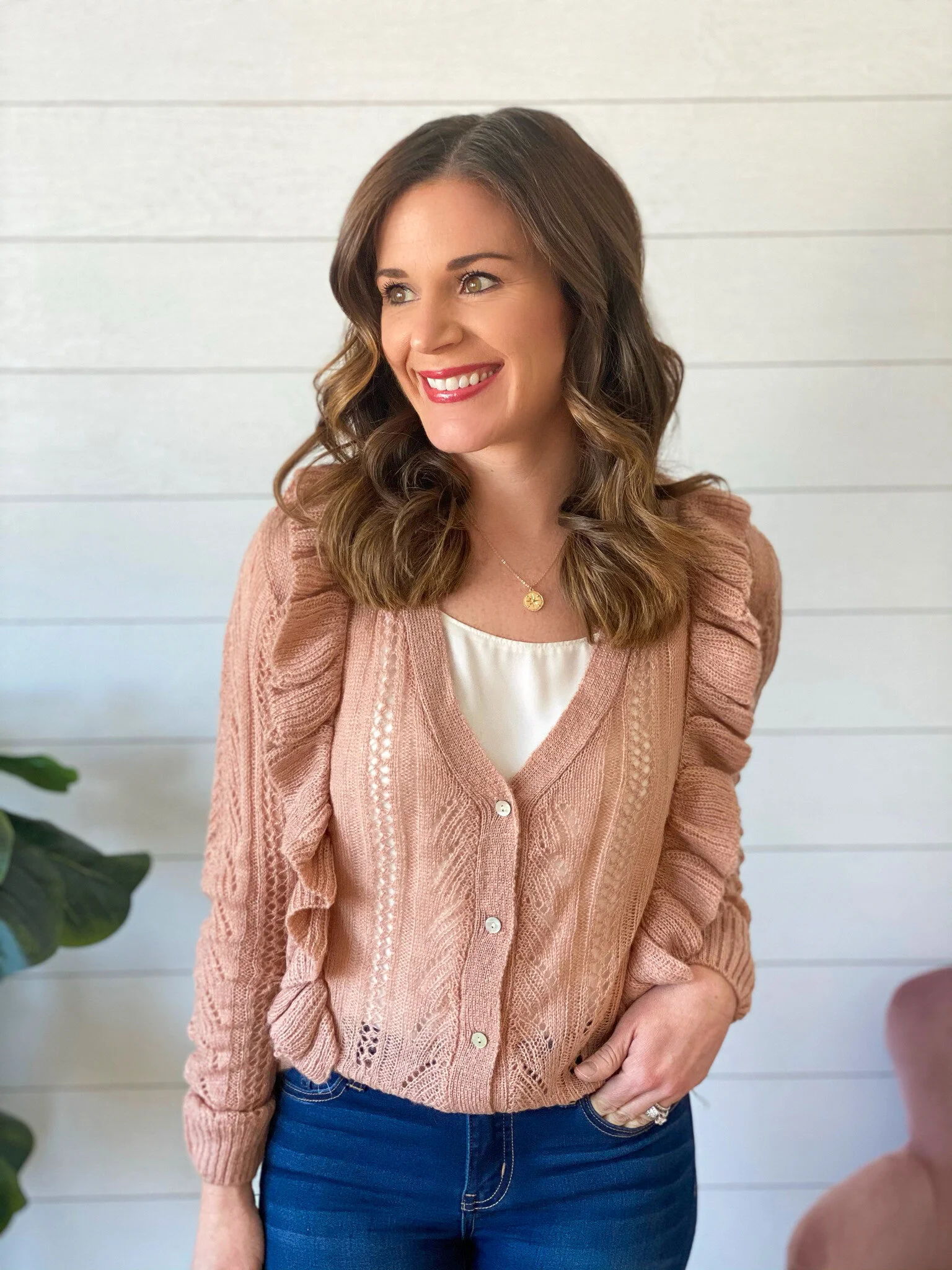 Britt Ruffle Cardigan — Jo + James