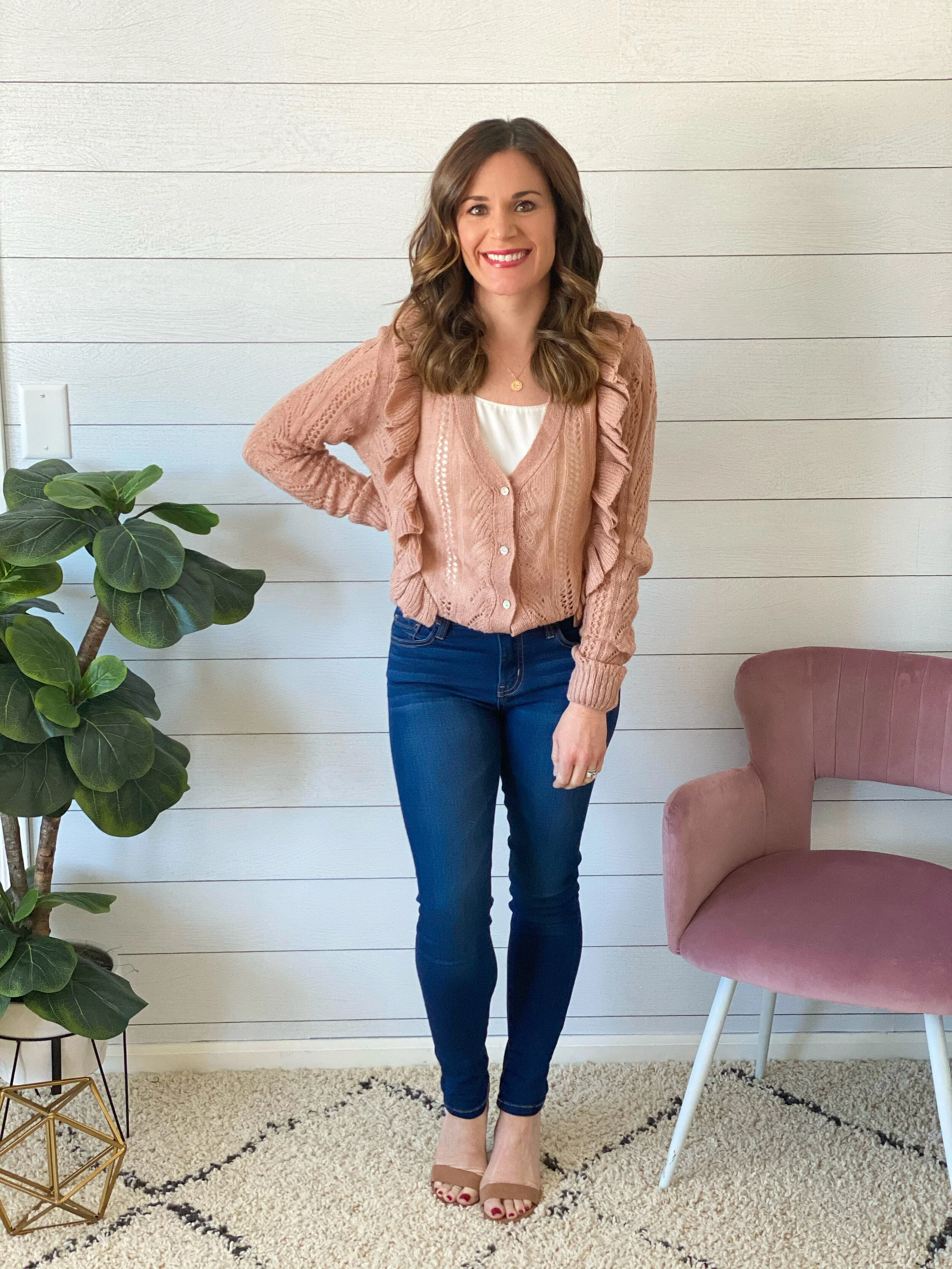 Britt Ruffle Cardigan — Jo + James