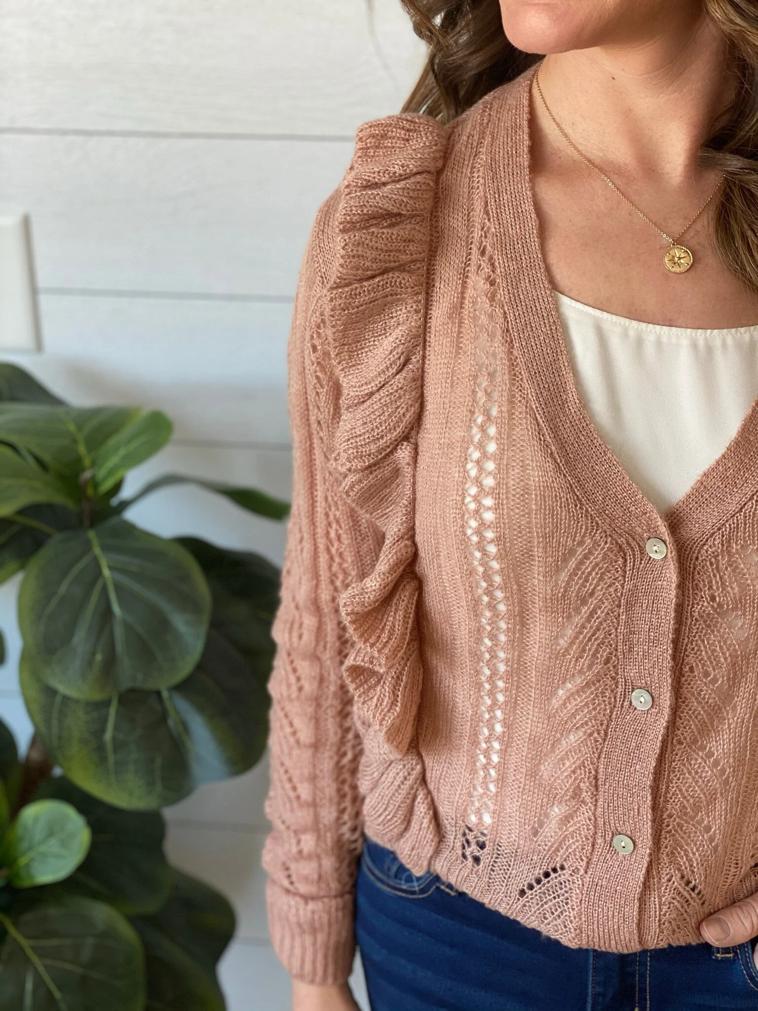 Britt Ruffle Cardigan — Jo + James