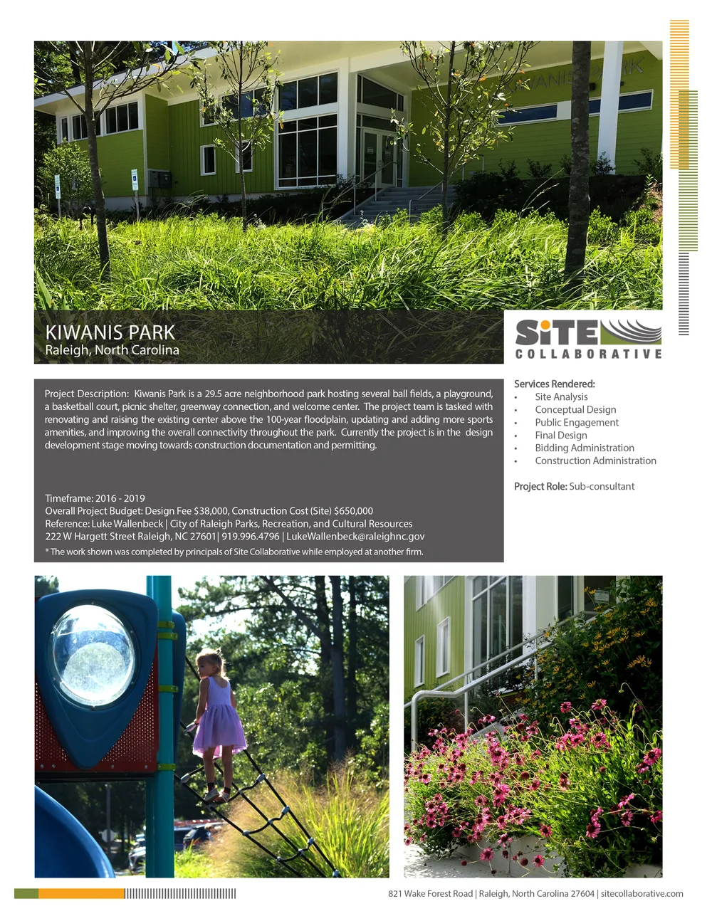 Kiwanis Park — Site Collaborative - Landscape Architecture and Site Planning
