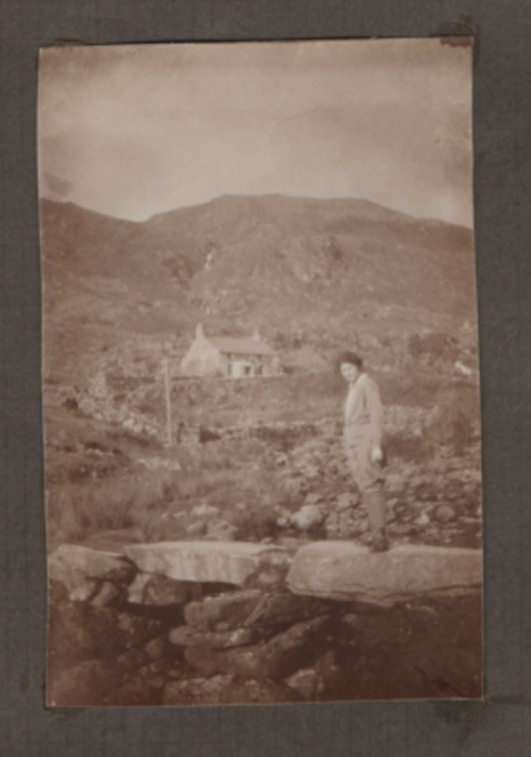 A view of the hut from the footbridge in 1932